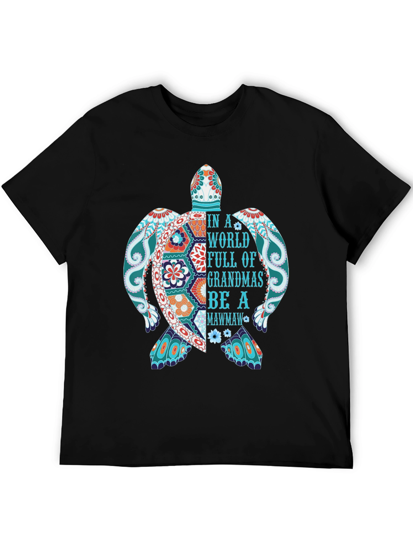 Grandma Mawmaw Turtle Graphic T-Shirt