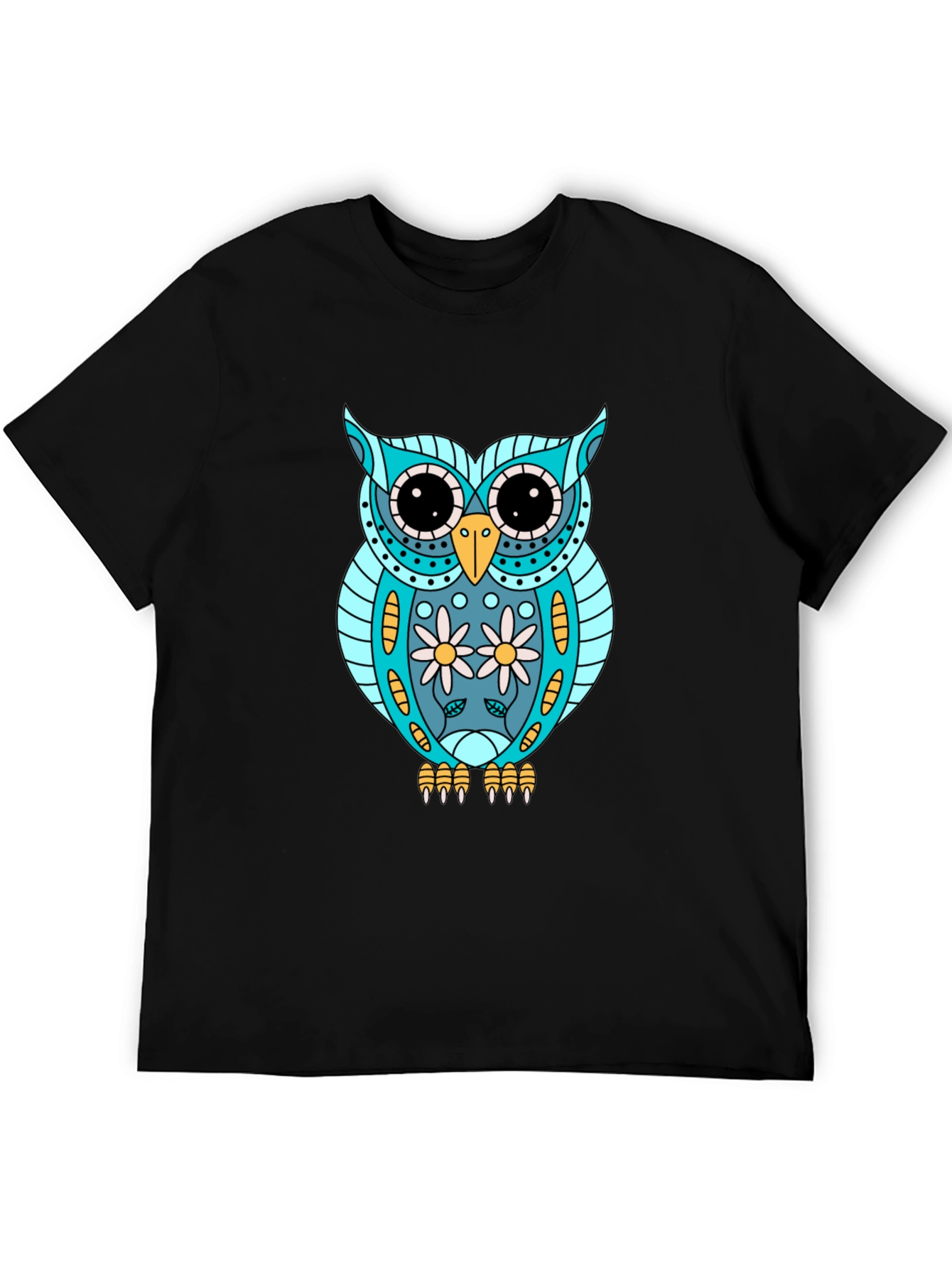 Owl Graphic T-Shirt - Cool Animal Print Tee