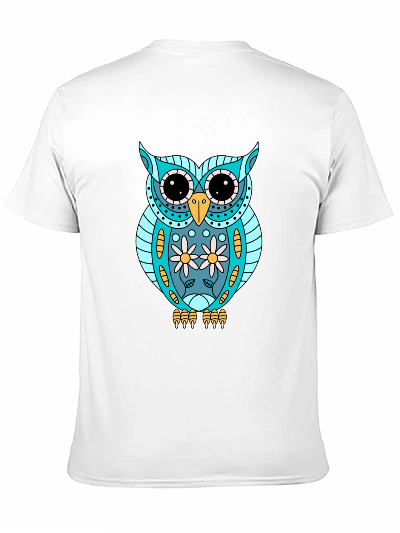 Owl Graphic T-Shirt - Cool Animal Print Tee