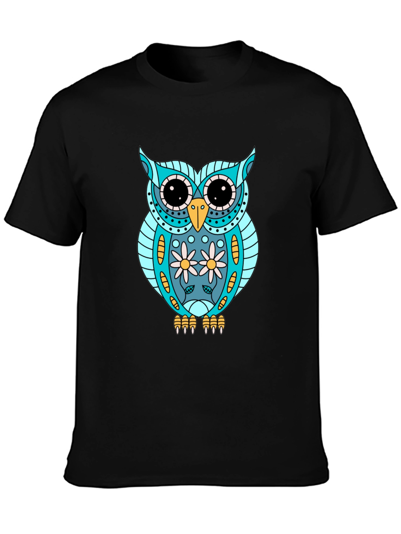 Owl Graphic T-Shirt - Cool Animal Print Tee