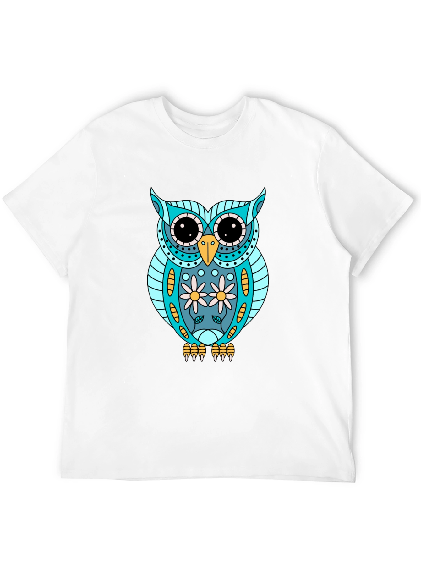 Owl Graphic T-Shirt - Cool Animal Print Tee