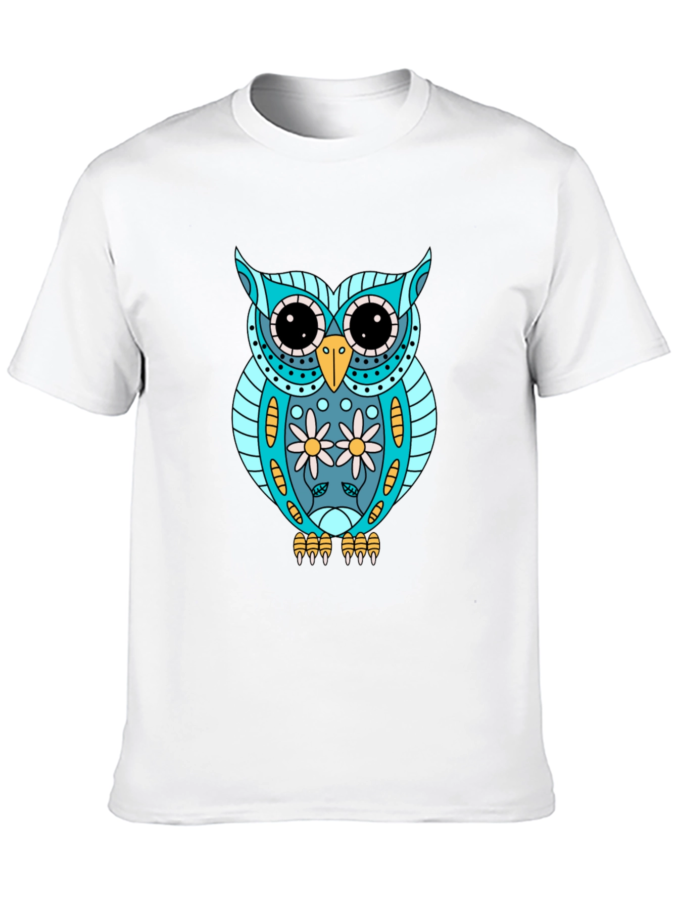 Owl Graphic T-Shirt - Cool Animal Print Tee