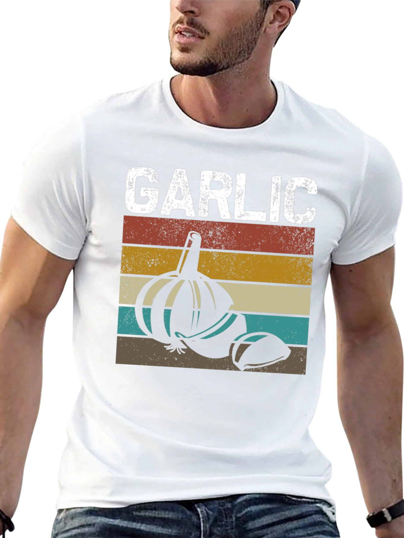 Retro Garlic T-Shirt - Foodie Tee