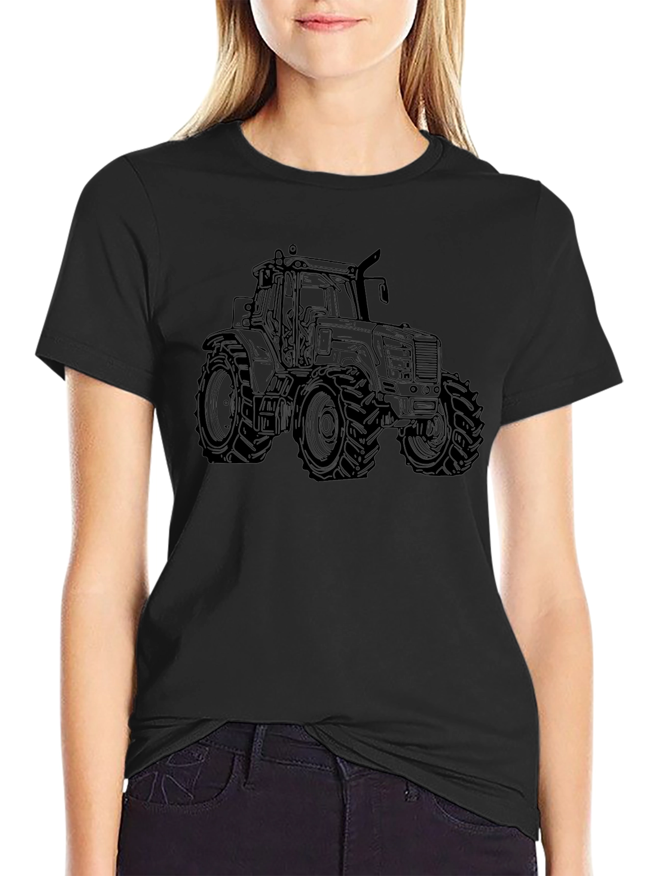 Black Tractor Graphic Tee - Farm Life Apparel