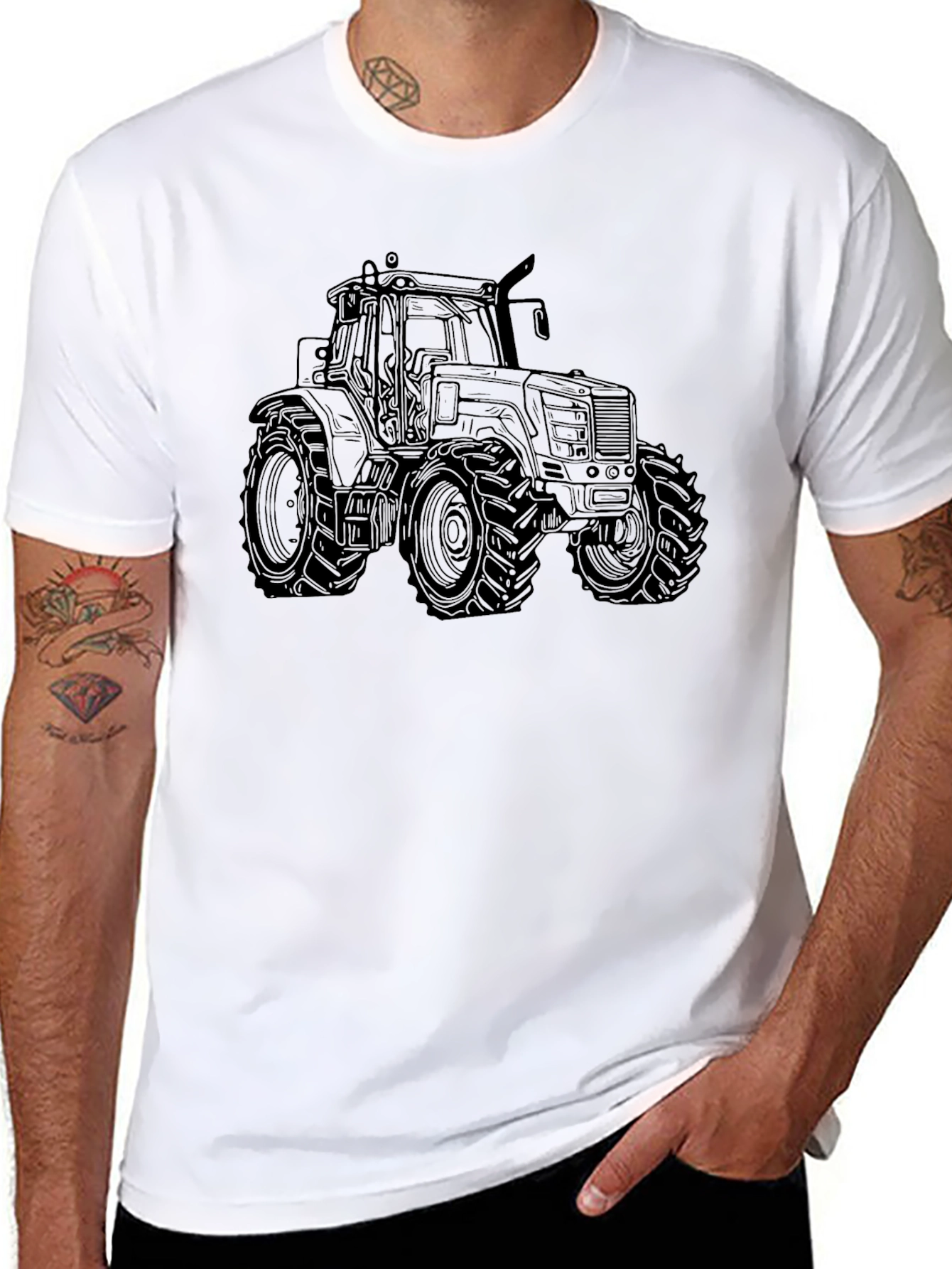 Black Tractor Graphic Tee - Farm Life Apparel