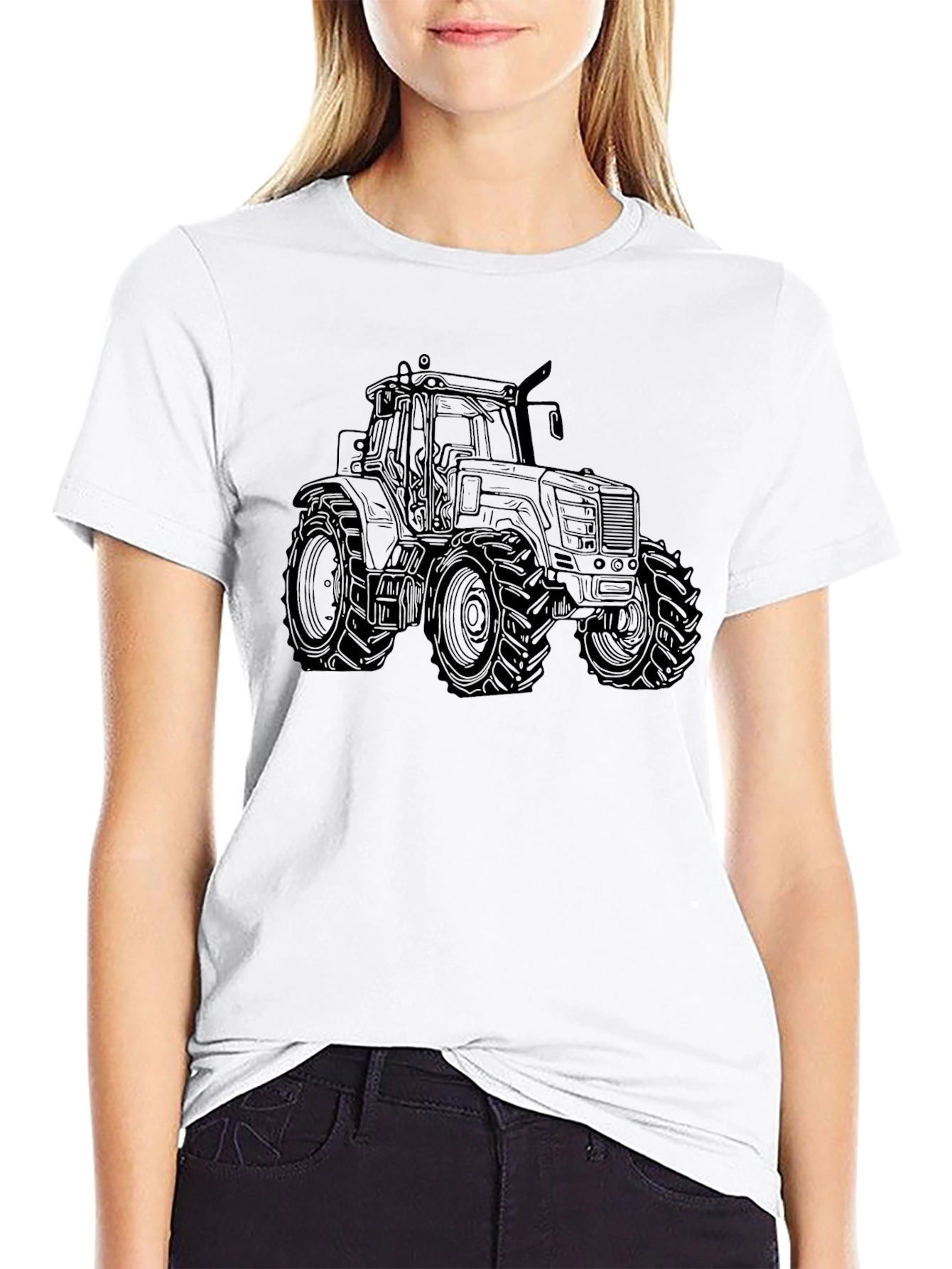 Black Tractor Graphic Tee - Farm Life Apparel
