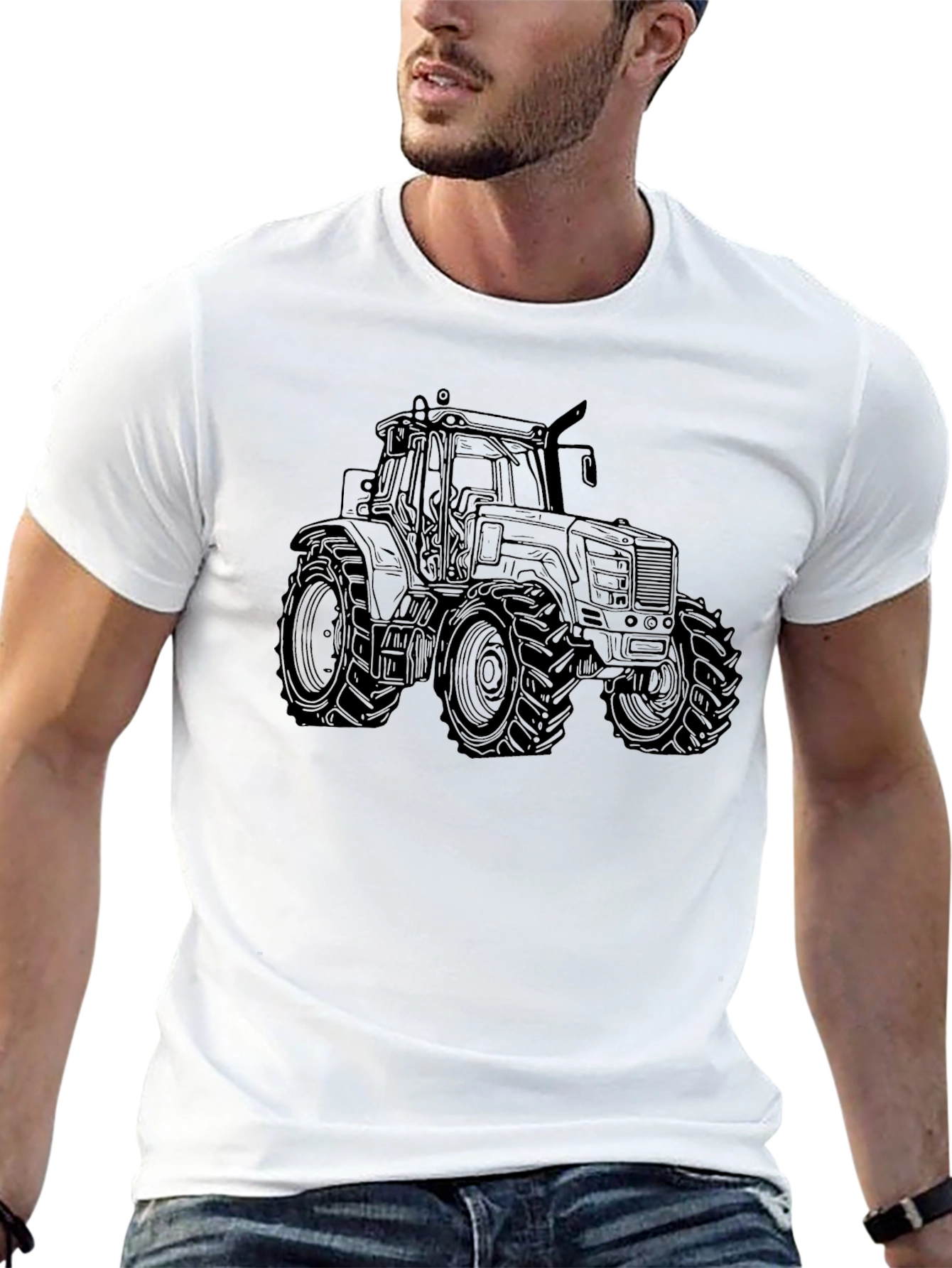 Black Tractor Graphic Tee - Farm Life Apparel
