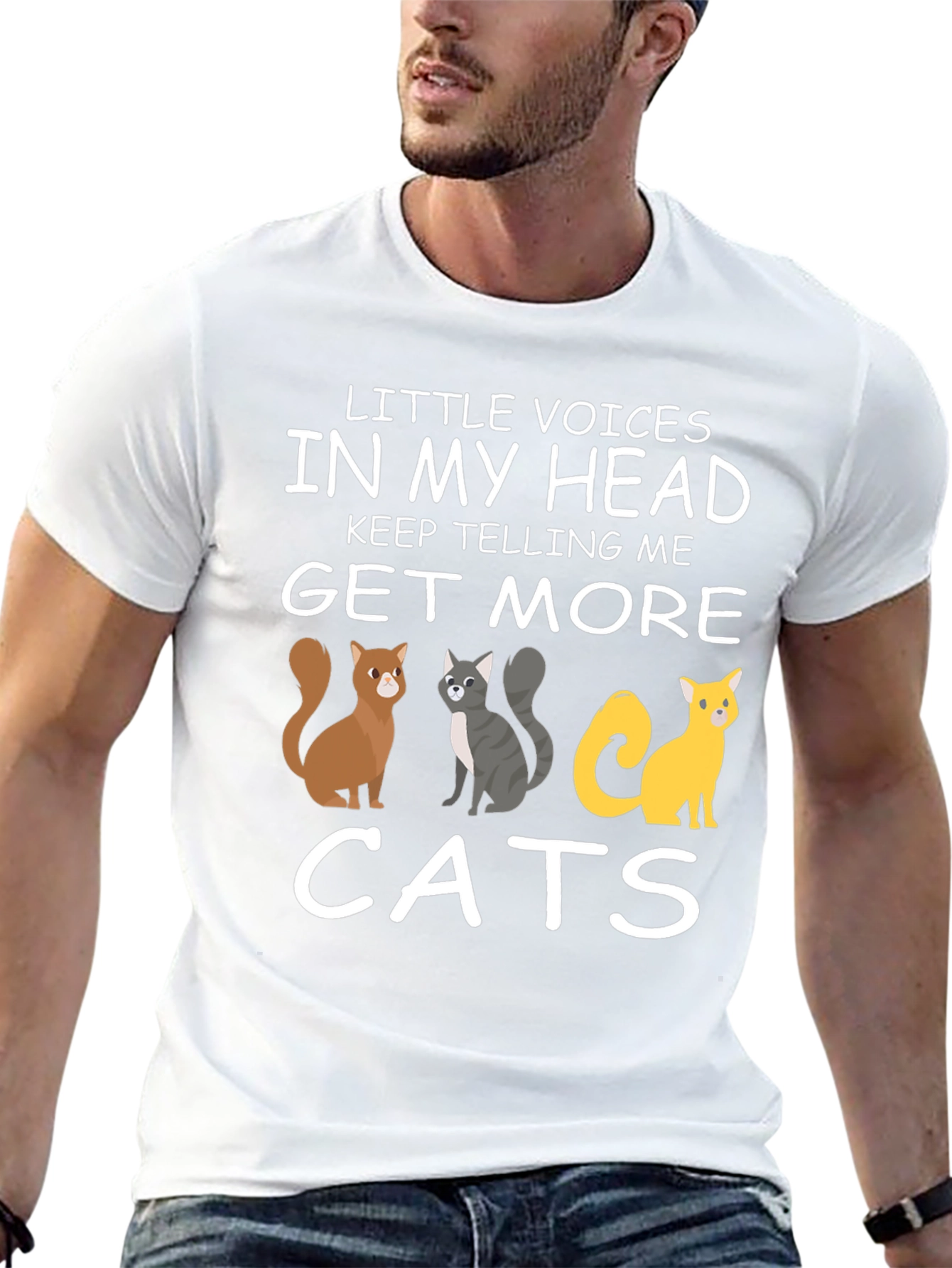 Funny Cat Lover T-Shirt - Get More Cats