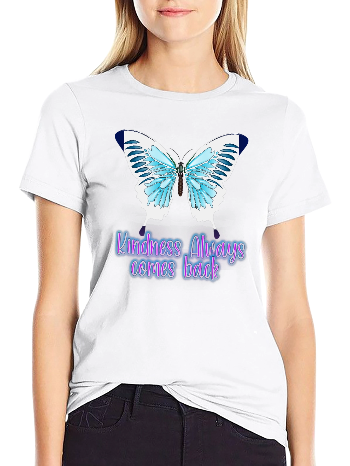 Kindness Always Comes Back Butterfly T-Shirt