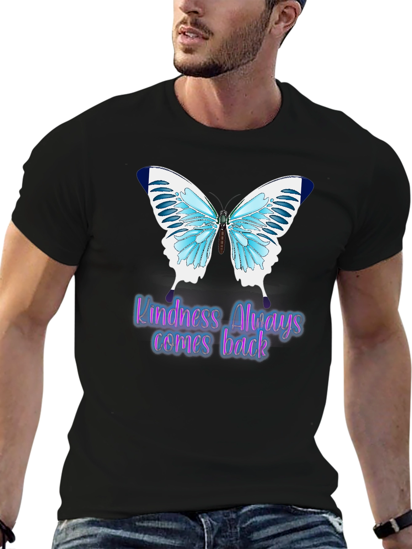 Kindness Always Comes Back Butterfly T-Shirt