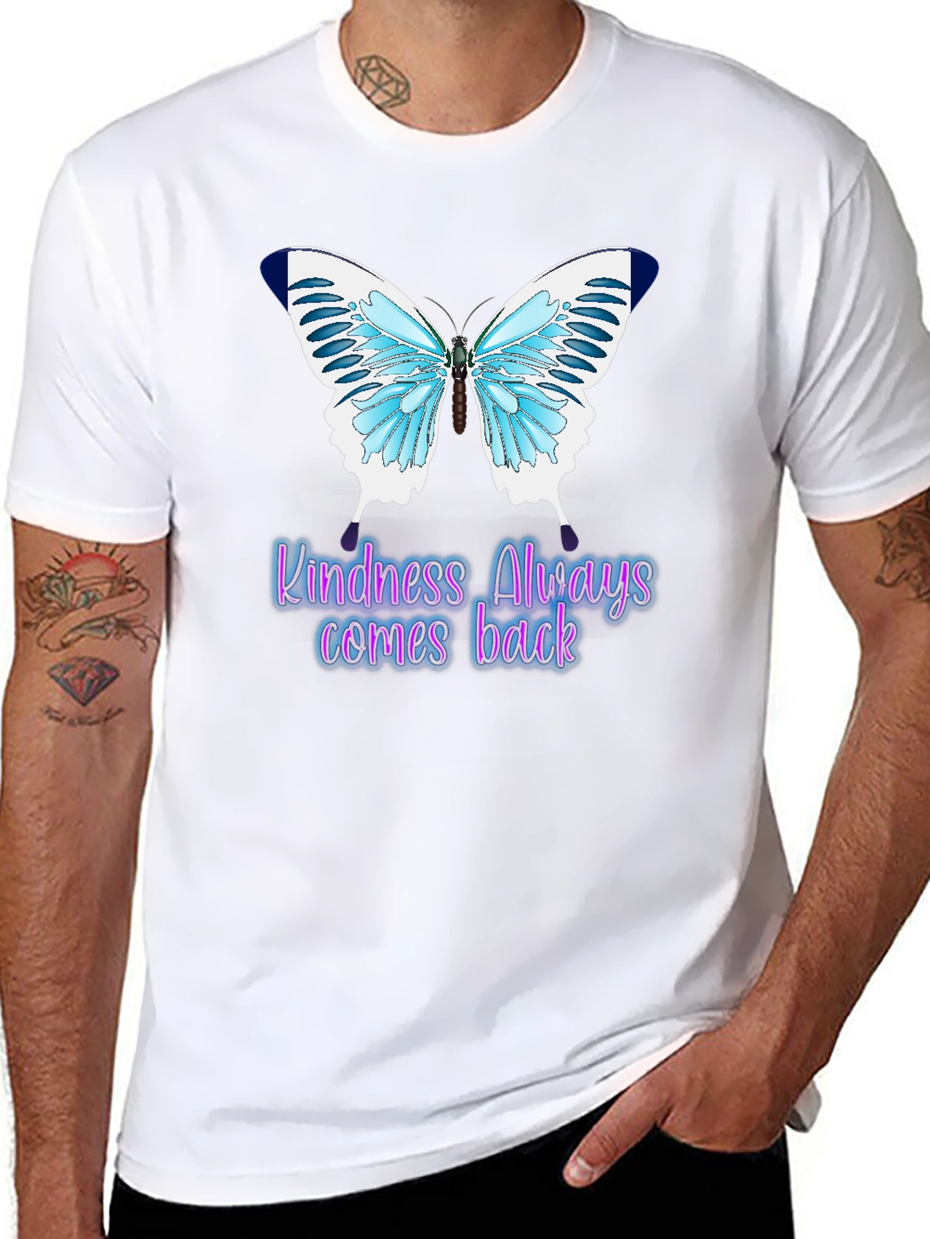 Kindness Always Comes Back Butterfly T-Shirt