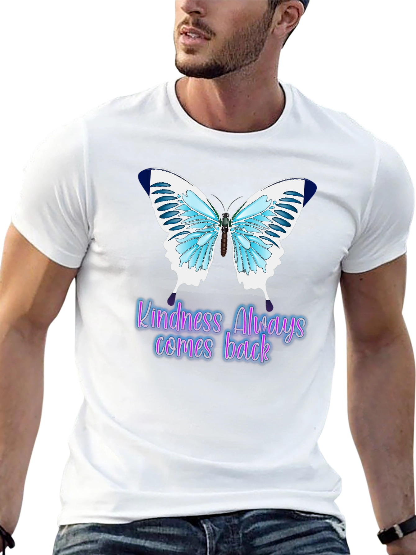 Kindness Always Comes Back Butterfly T-Shirt