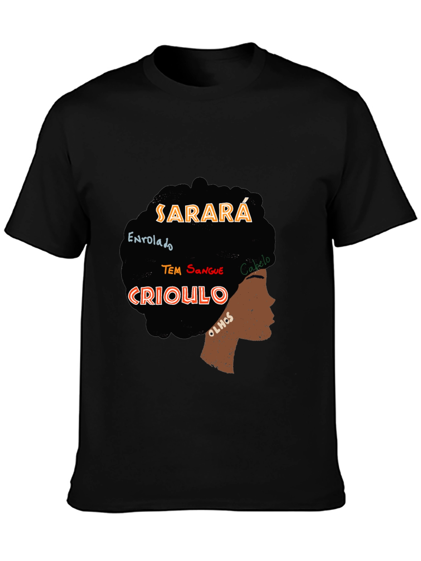 Sarara Crioulo Graphic Tee - Afro-Inspired Style