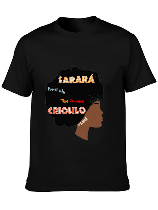 Sarara Crioulo Graphic Tee - Afro-Inspired Style
