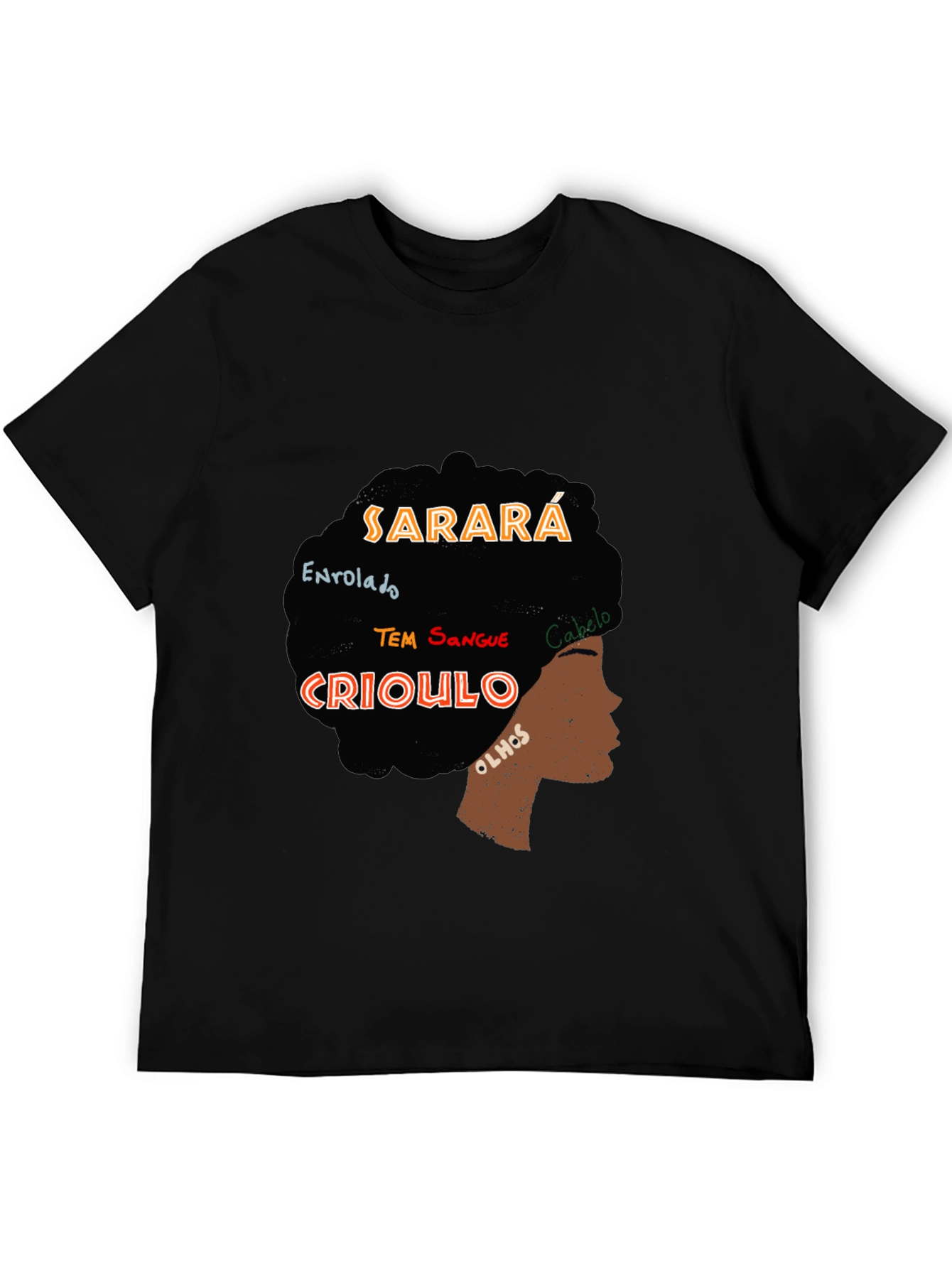 Sarara Crioulo Graphic Tee - Afro-Inspired Style