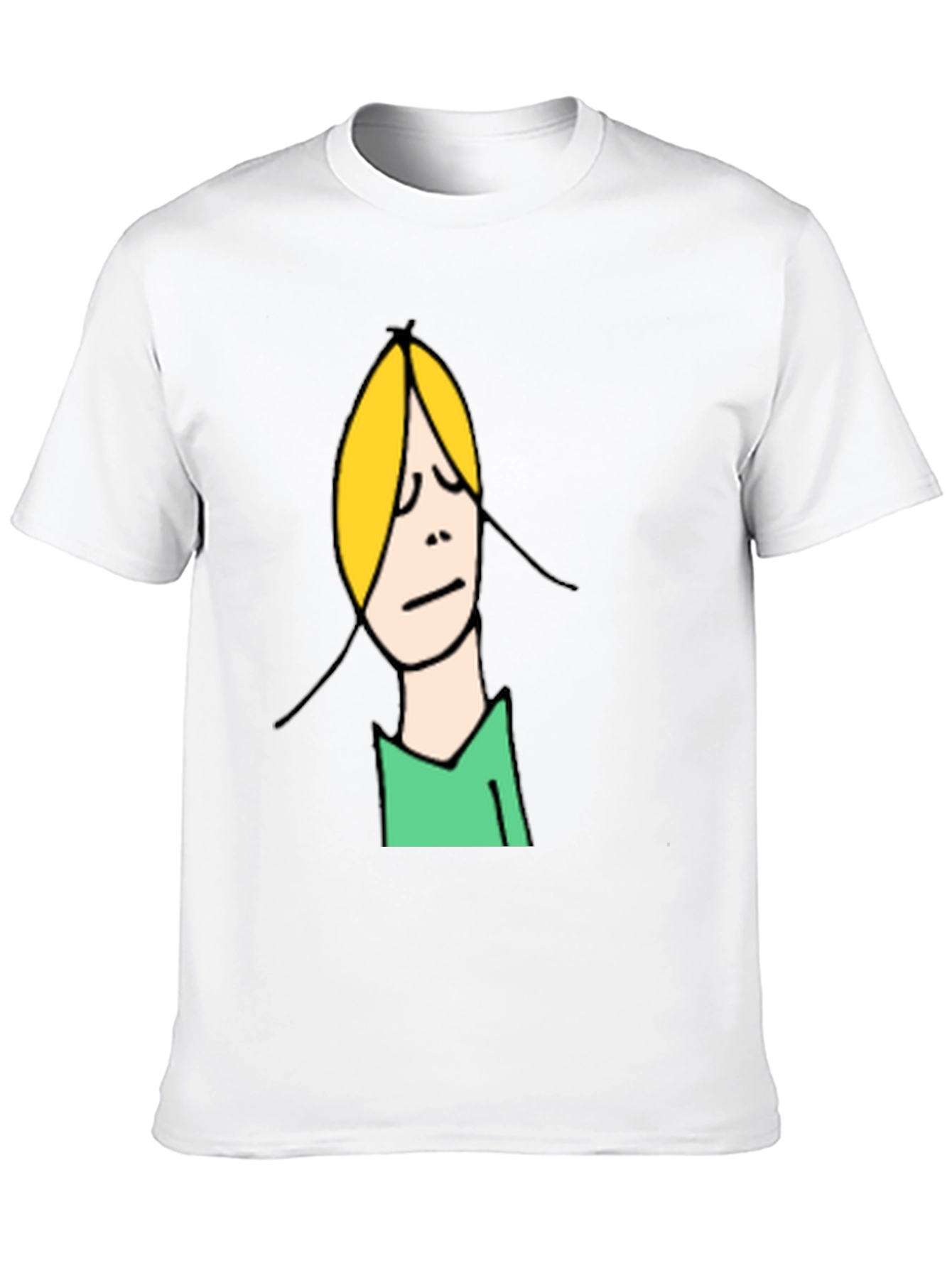 Funny Cartoon Character Graphic Tee - Unisex Black T-Shirt