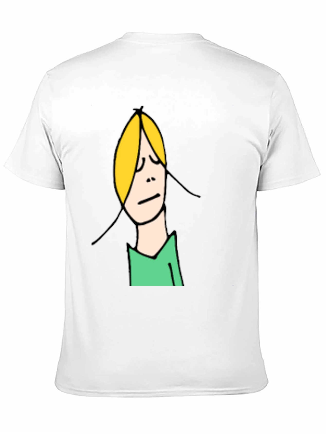 Funny Cartoon Character Graphic Tee - Unisex Black T-Shirt