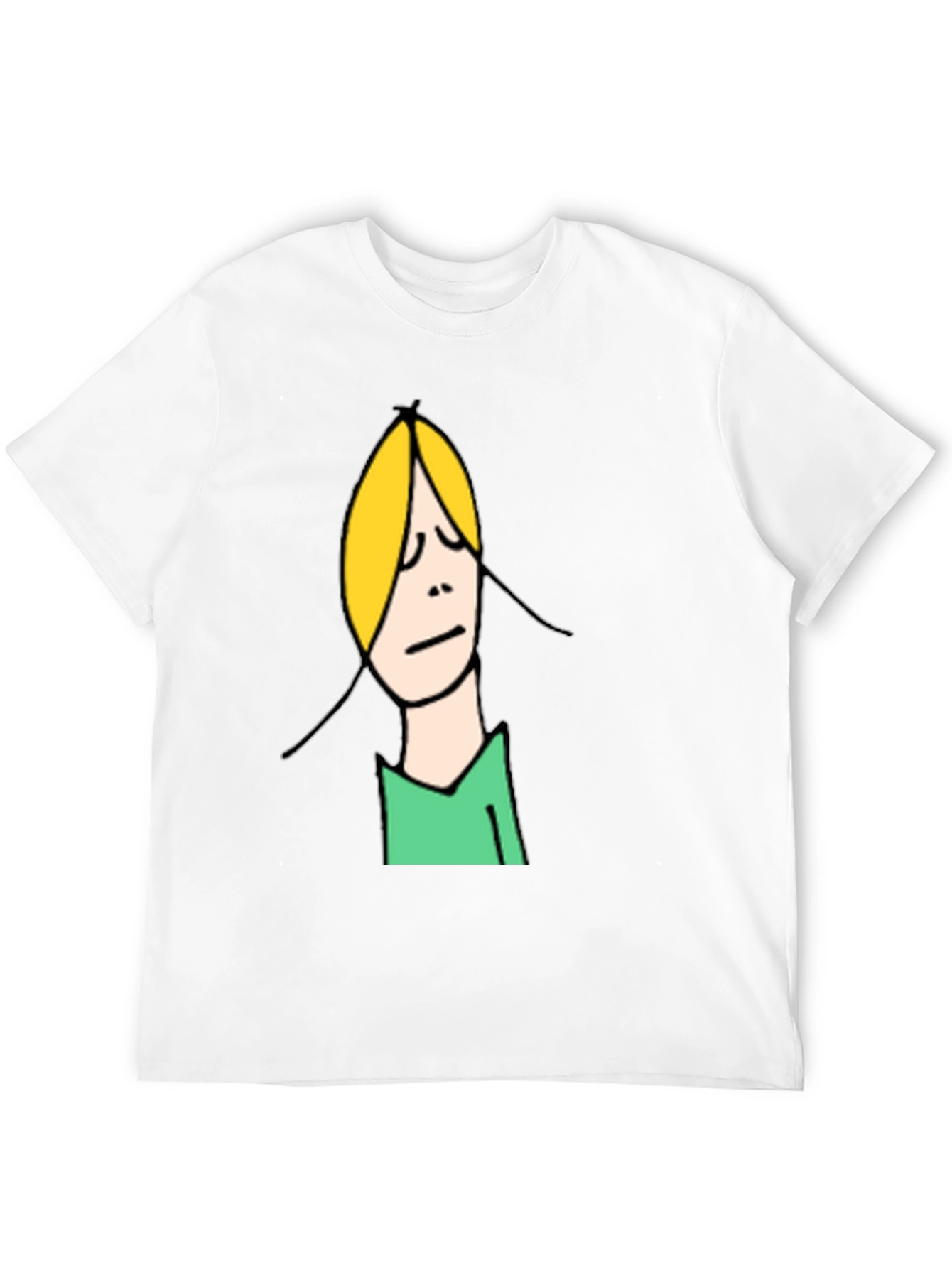 Funny Cartoon Character Graphic Tee - Unisex Black T-Shirt