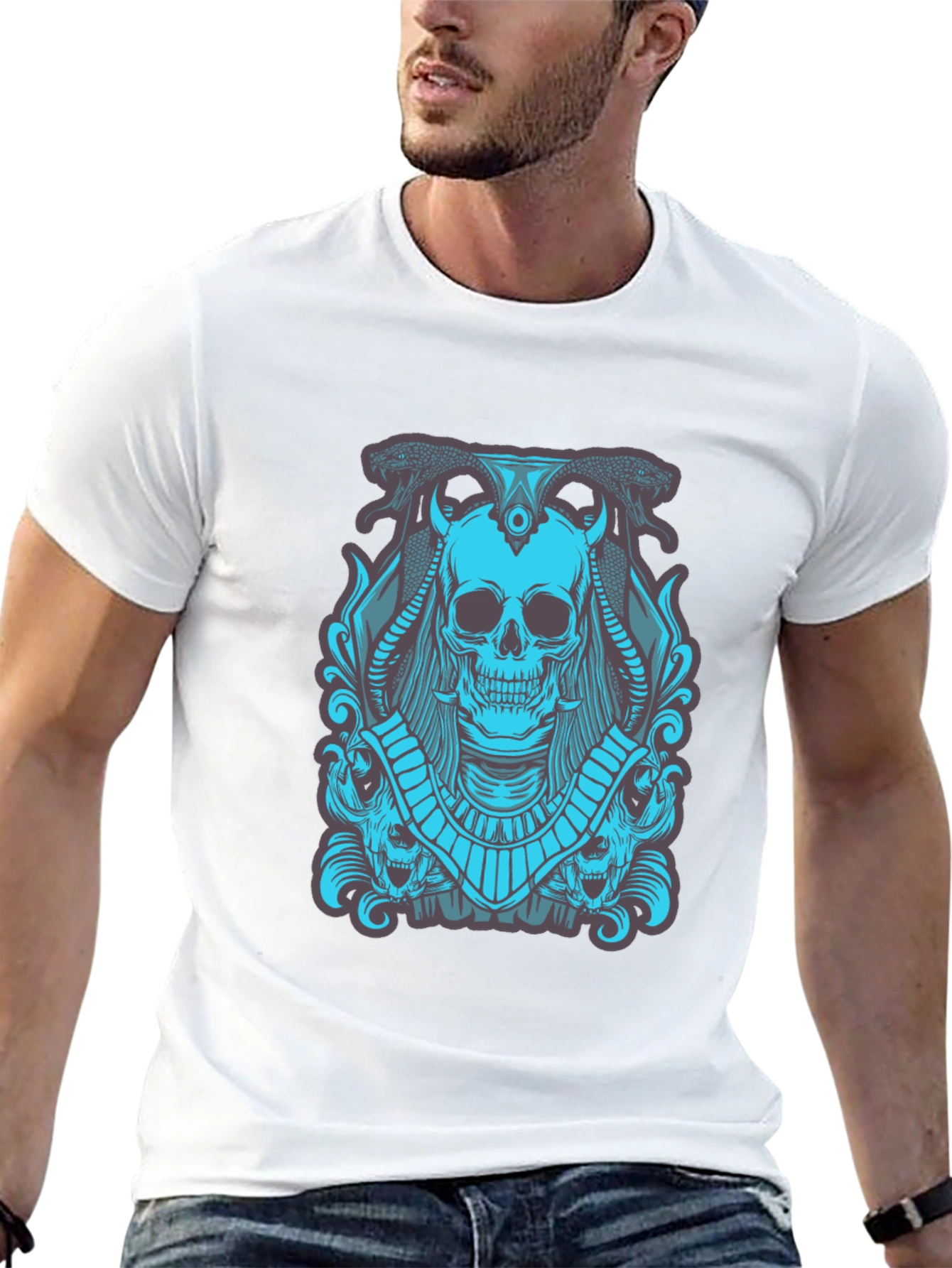 Skull Graphic T-Shirt - Dark and Edgy Design