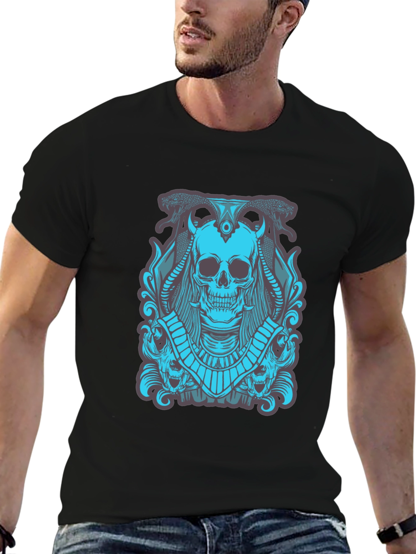 Skull Graphic T-Shirt - Dark and Edgy Design