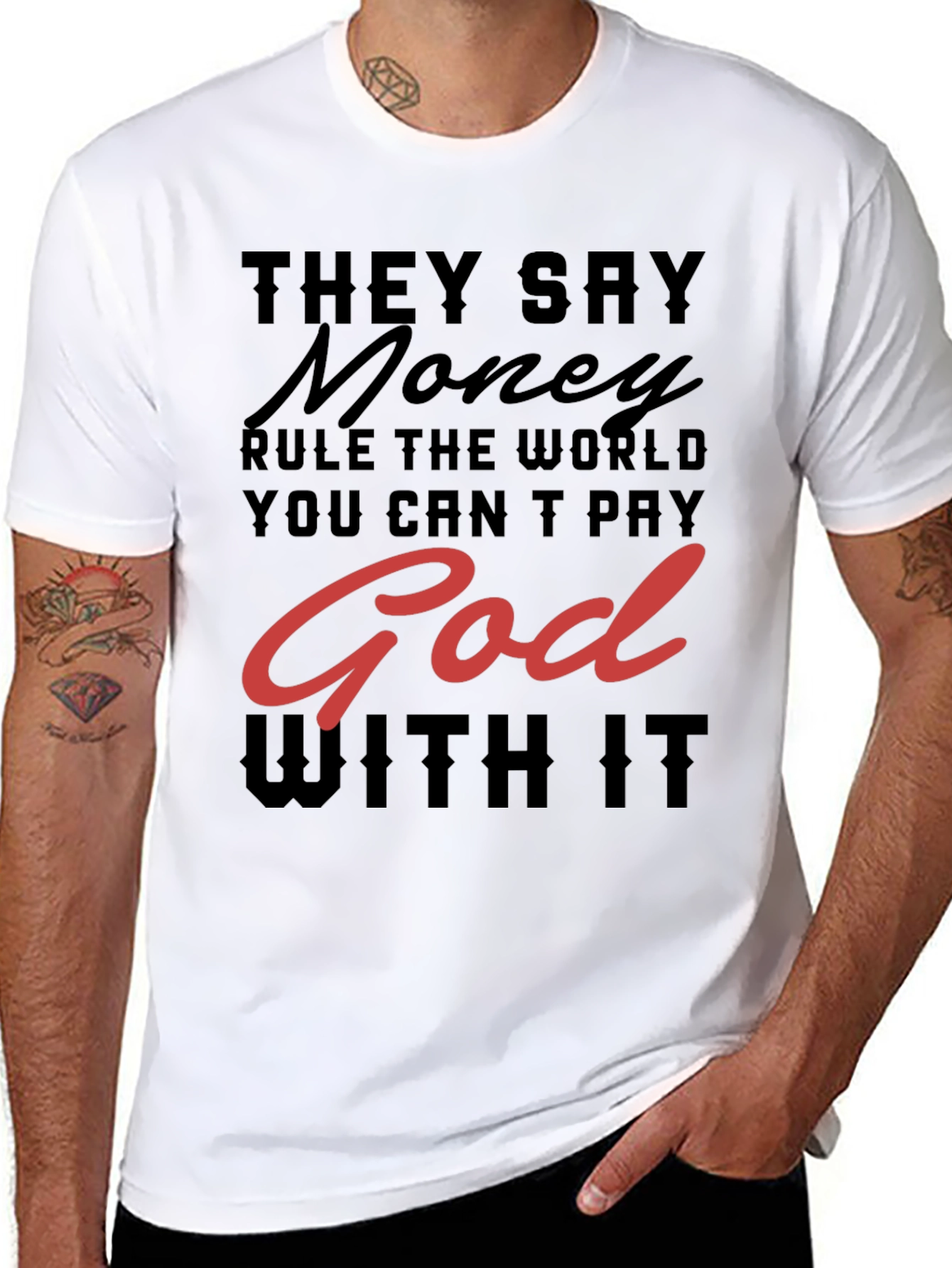 Money and God Graphic Tee