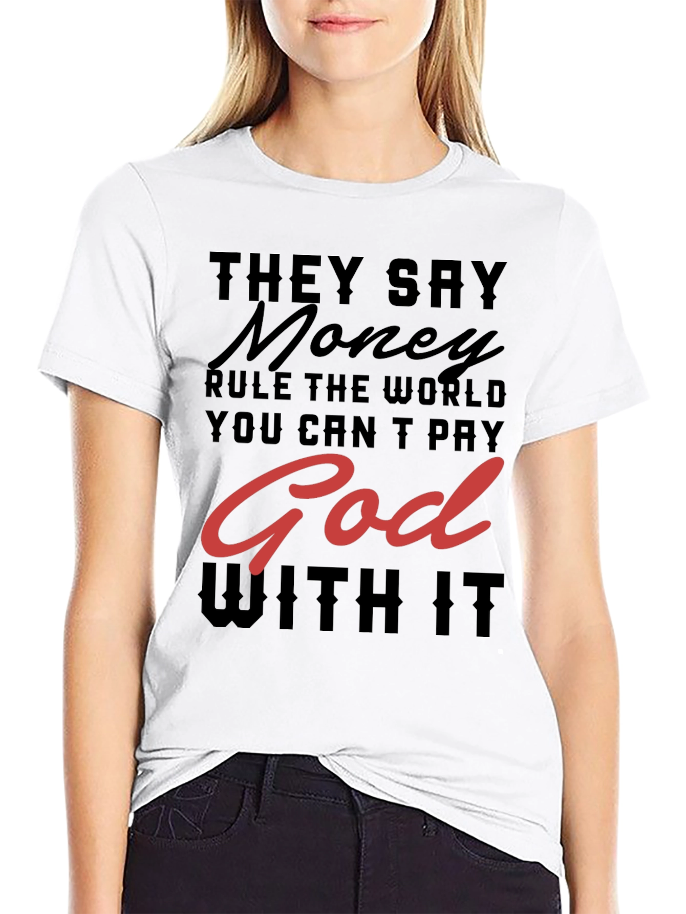 Money and God Graphic Tee