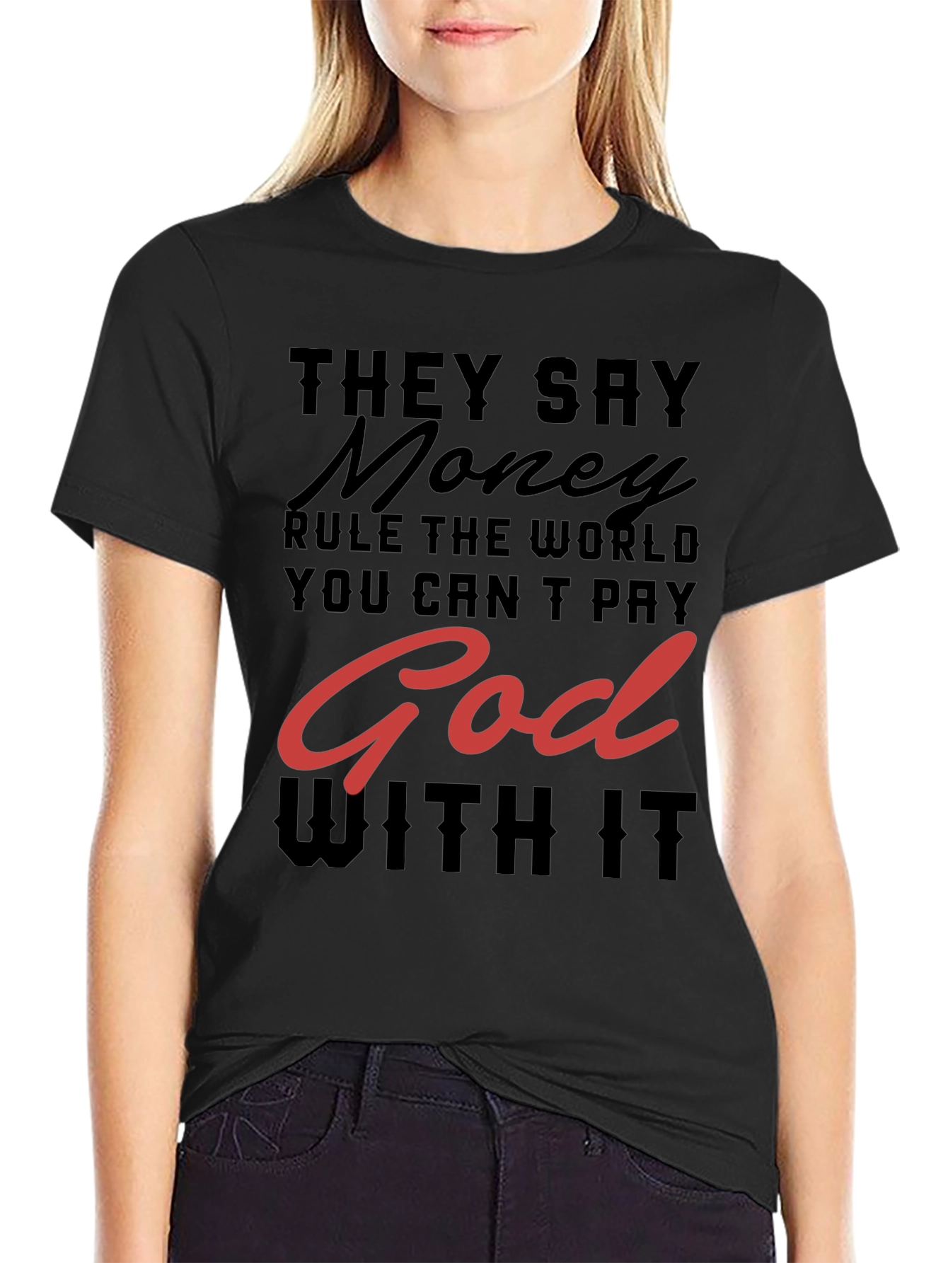 Money and God Graphic Tee