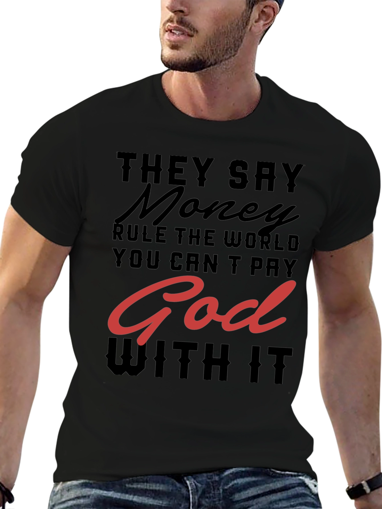 Money and God Graphic Tee