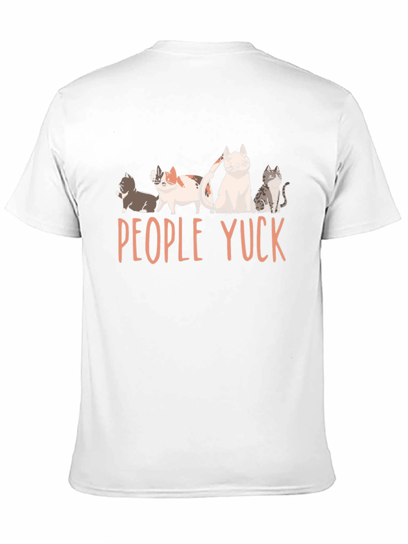 People Yuck Cat Graphic Tee - Novelty T-Shirt