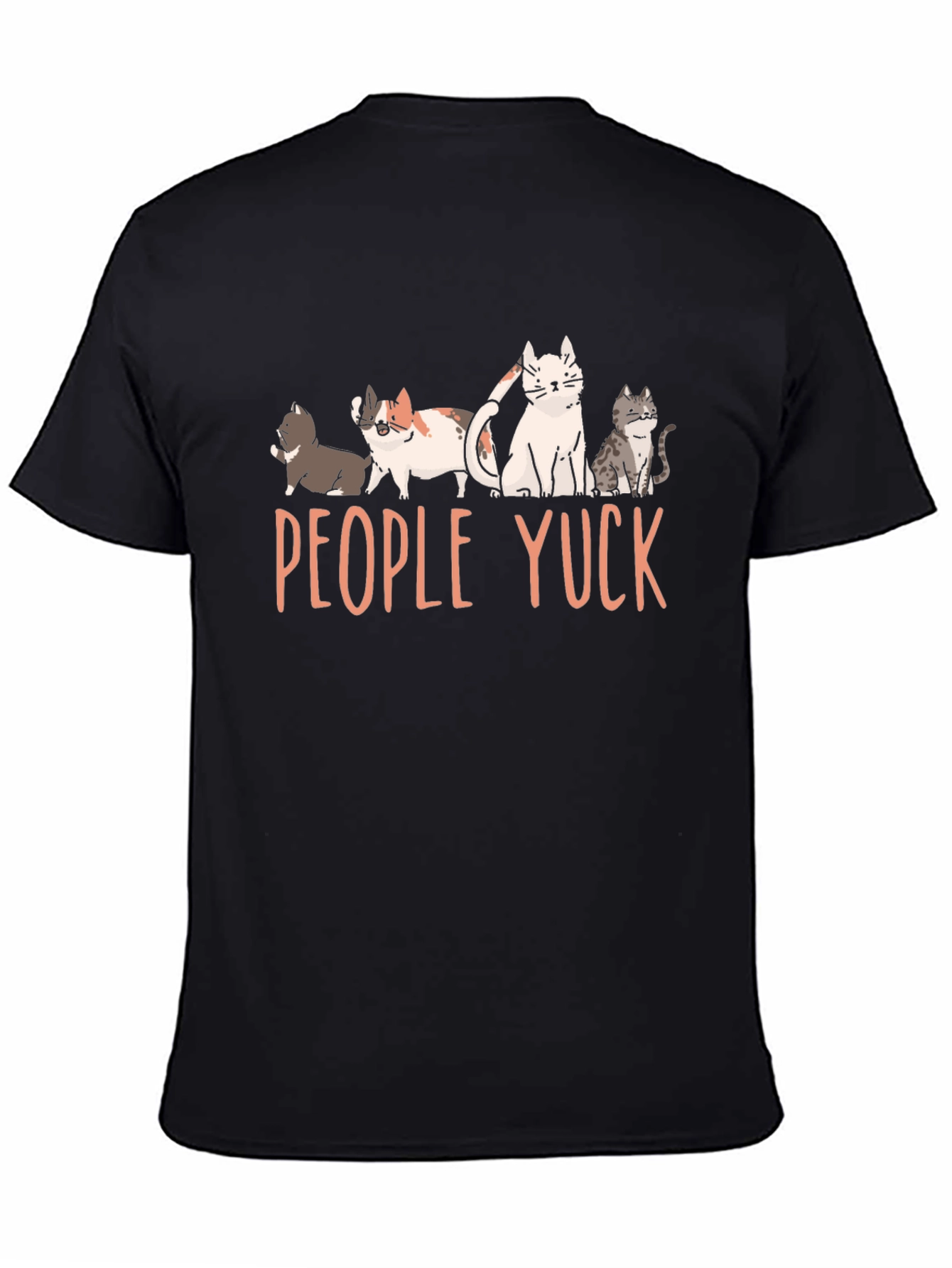 People Yuck Cat Graphic Tee - Novelty T-Shirt