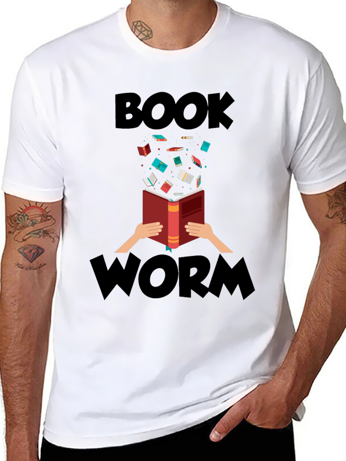 Bookworm Graphic Tee - Literary Lovers T-Shirt