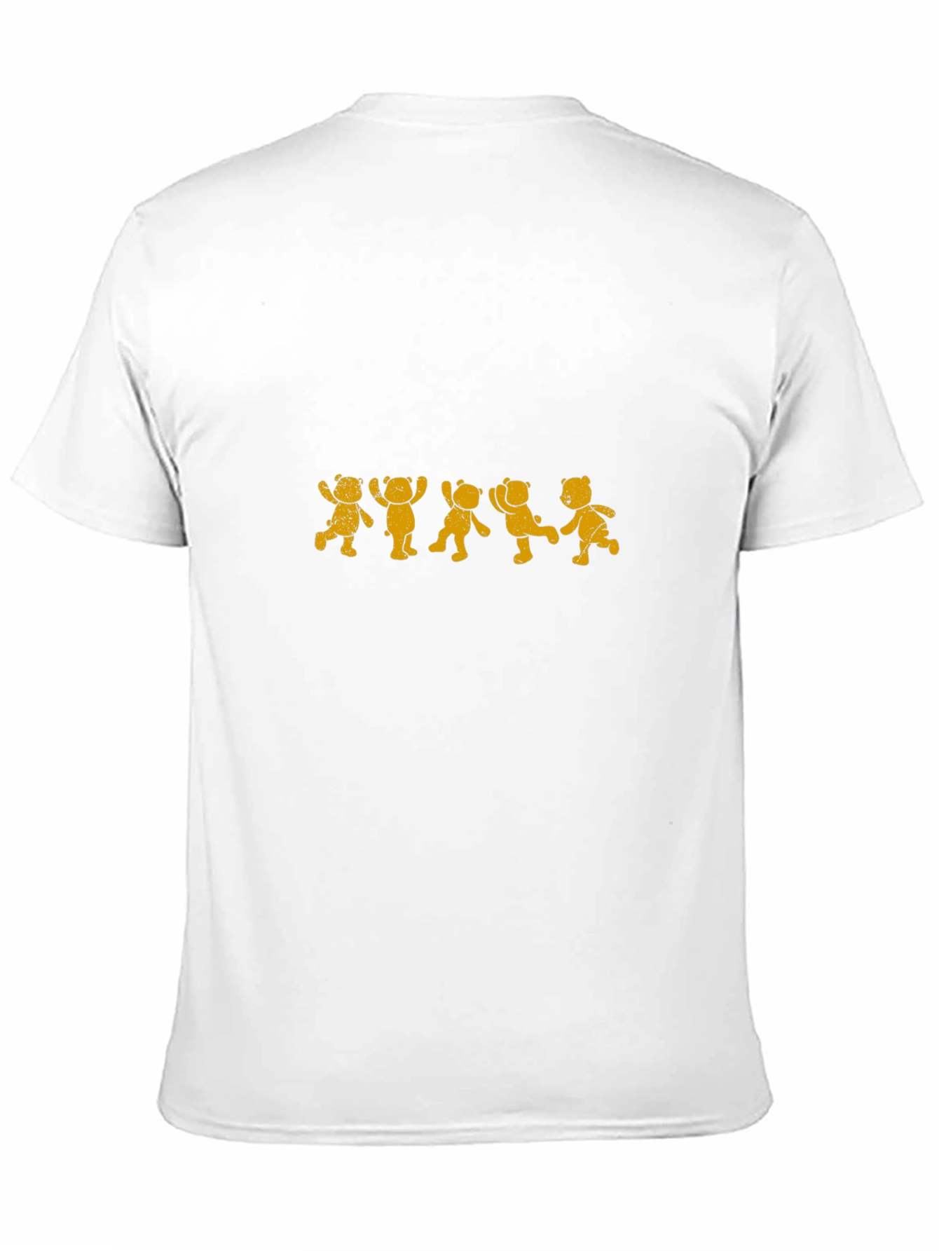 Dancing Bears Graphic Tee - Black Cotton T-Shirt