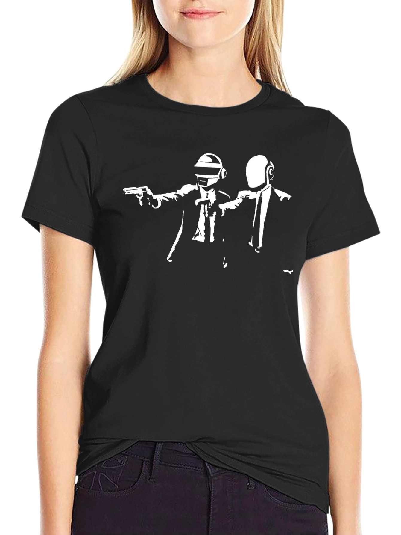 Black Daft Punk T-Shirt