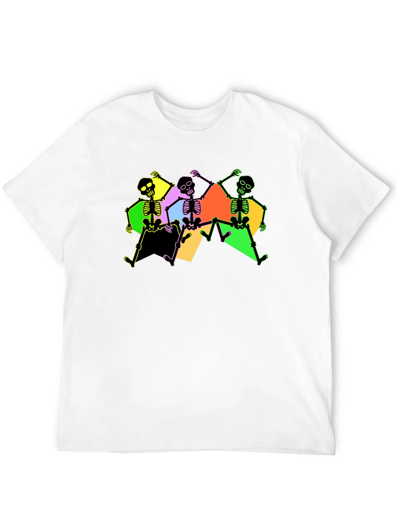 Dancing Skeletons Graphic Tee - Black