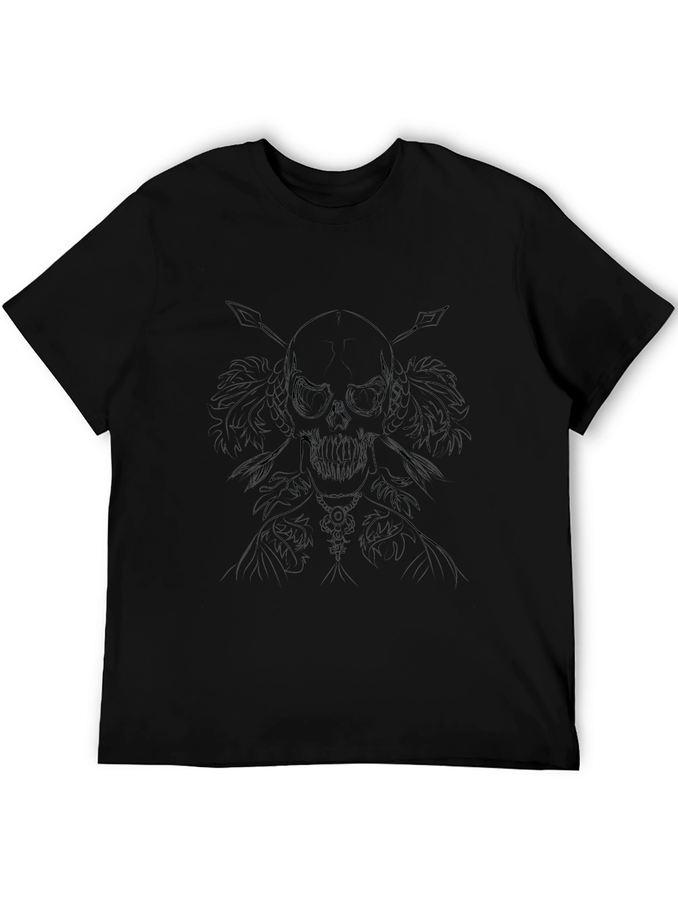 Skull & Arrows Graphic Black T-Shirt