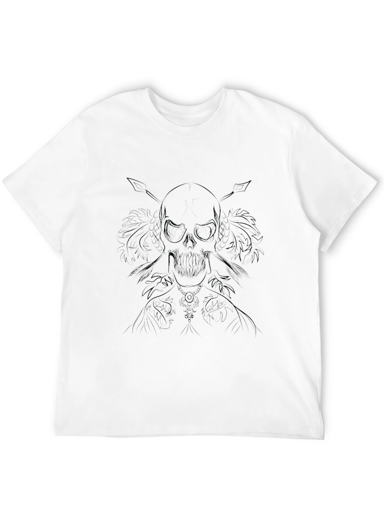 Skull & Arrows Graphic Black T-Shirt