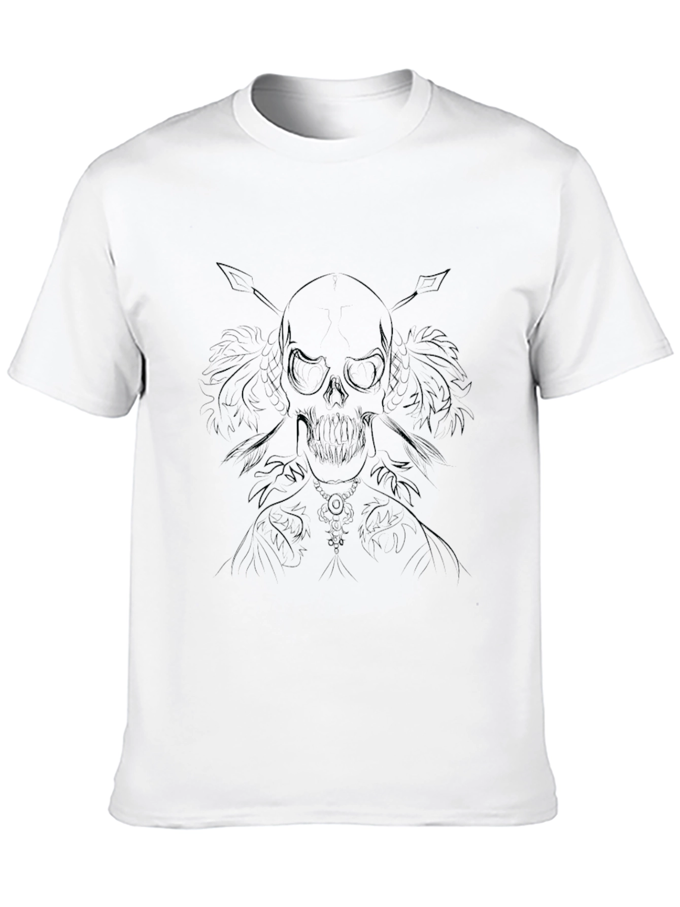 Skull & Arrows Graphic Black T-Shirt