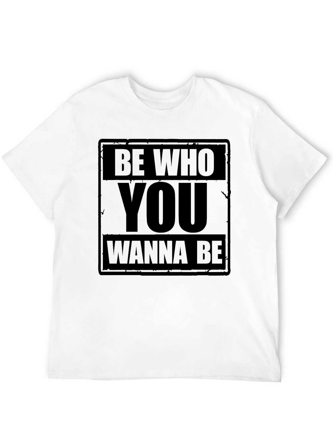 Be Who You Wanna Be Black Graphic T-Shirt
