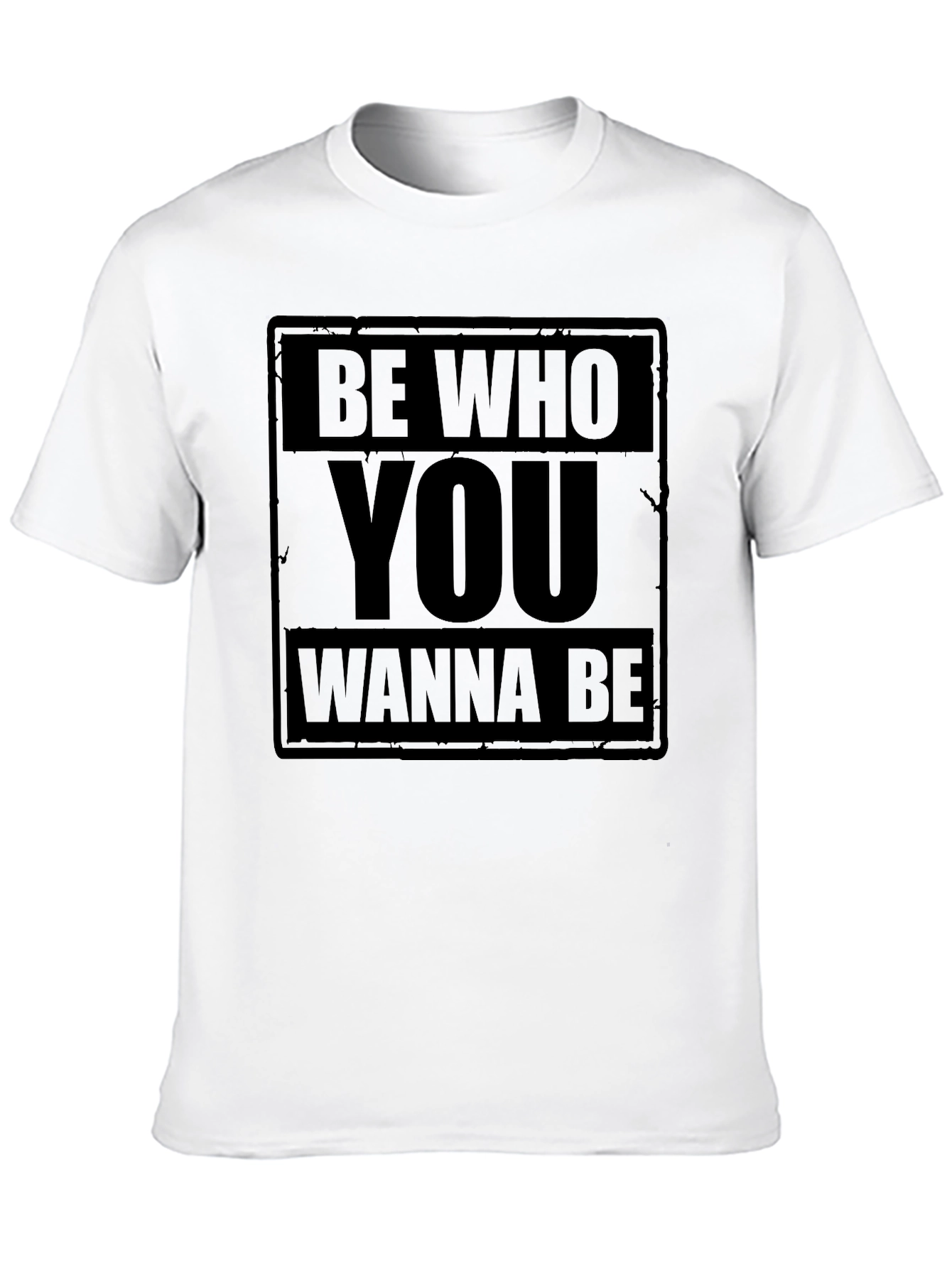Be Who You Wanna Be Black Graphic T-Shirt