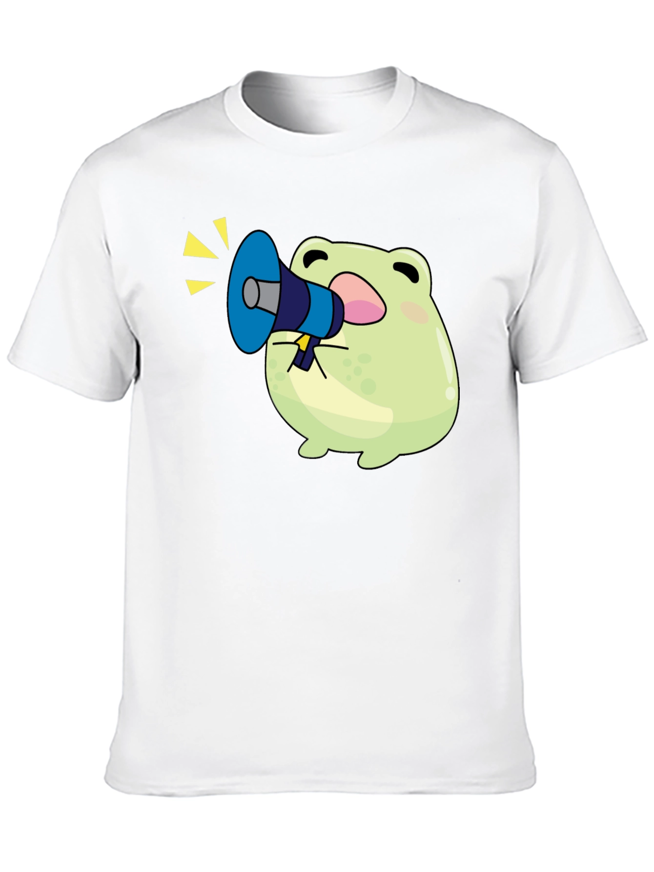 Frog with Megaphone T-Shirt - Black Graphic Tee