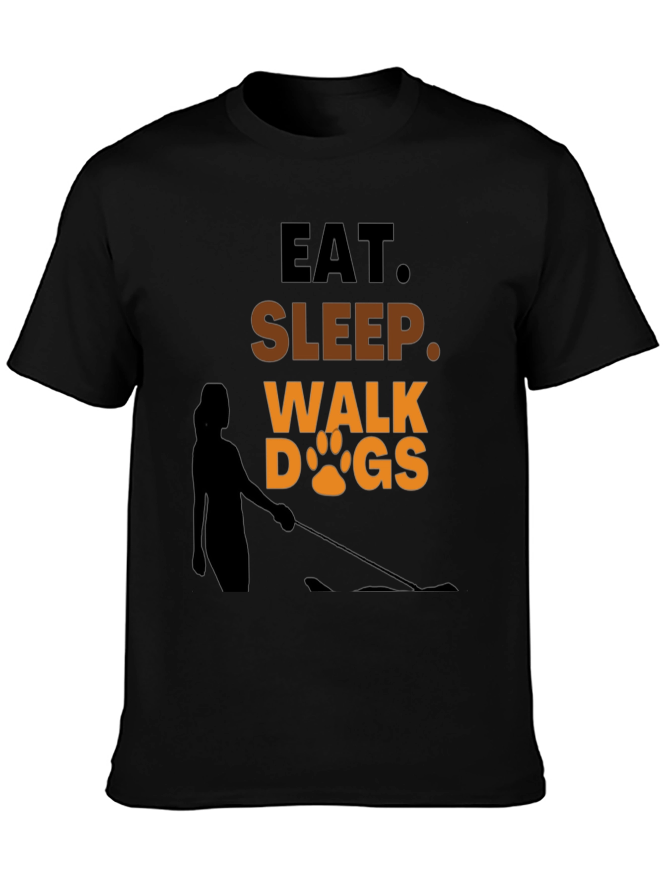 Eat Sleep Walk Dogs Graphic T-Shirt