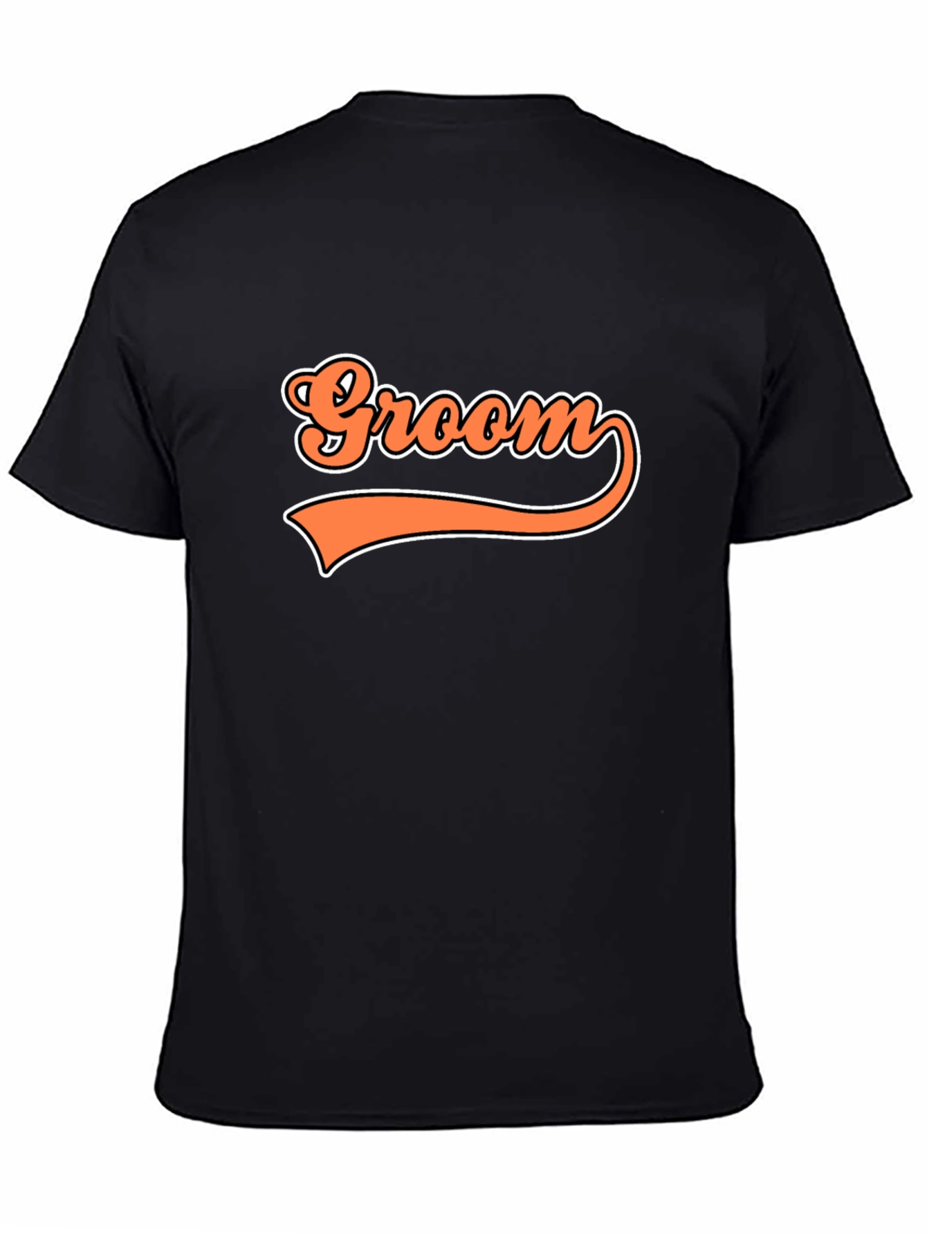 Groom Retro Graphic T-Shirt - Black