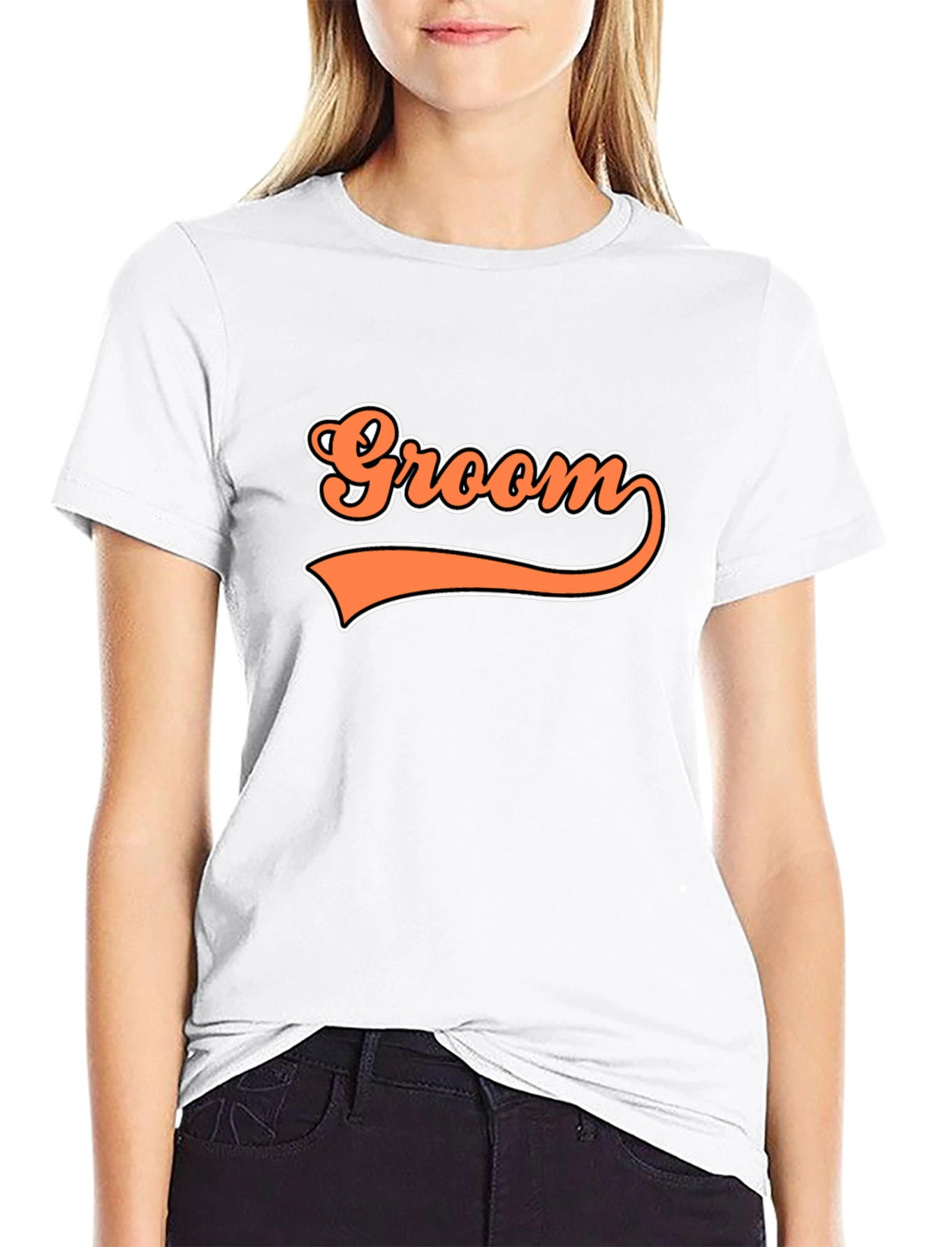 Groom Retro Graphic T-Shirt - Black