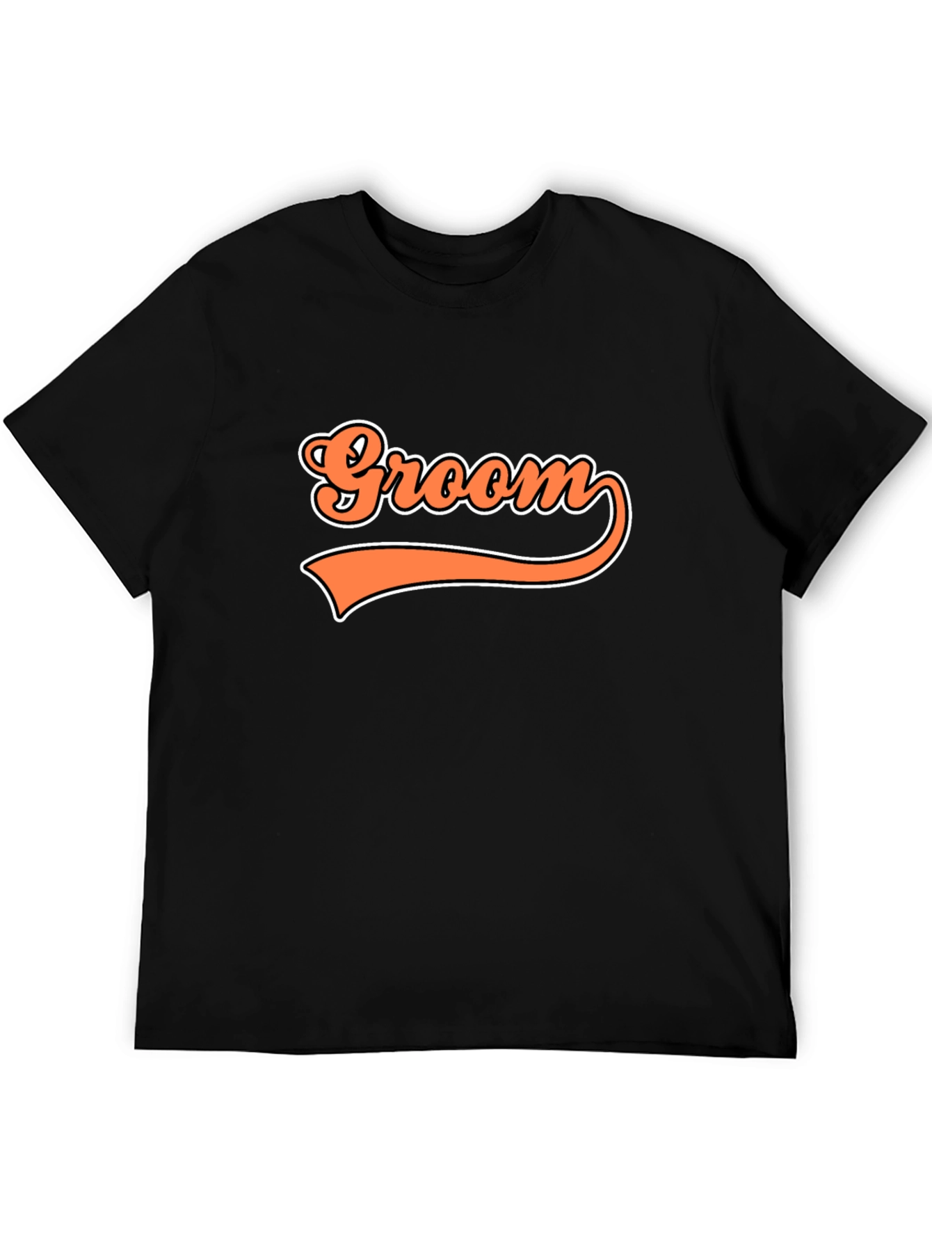 Groom Retro Graphic T-Shirt - Black