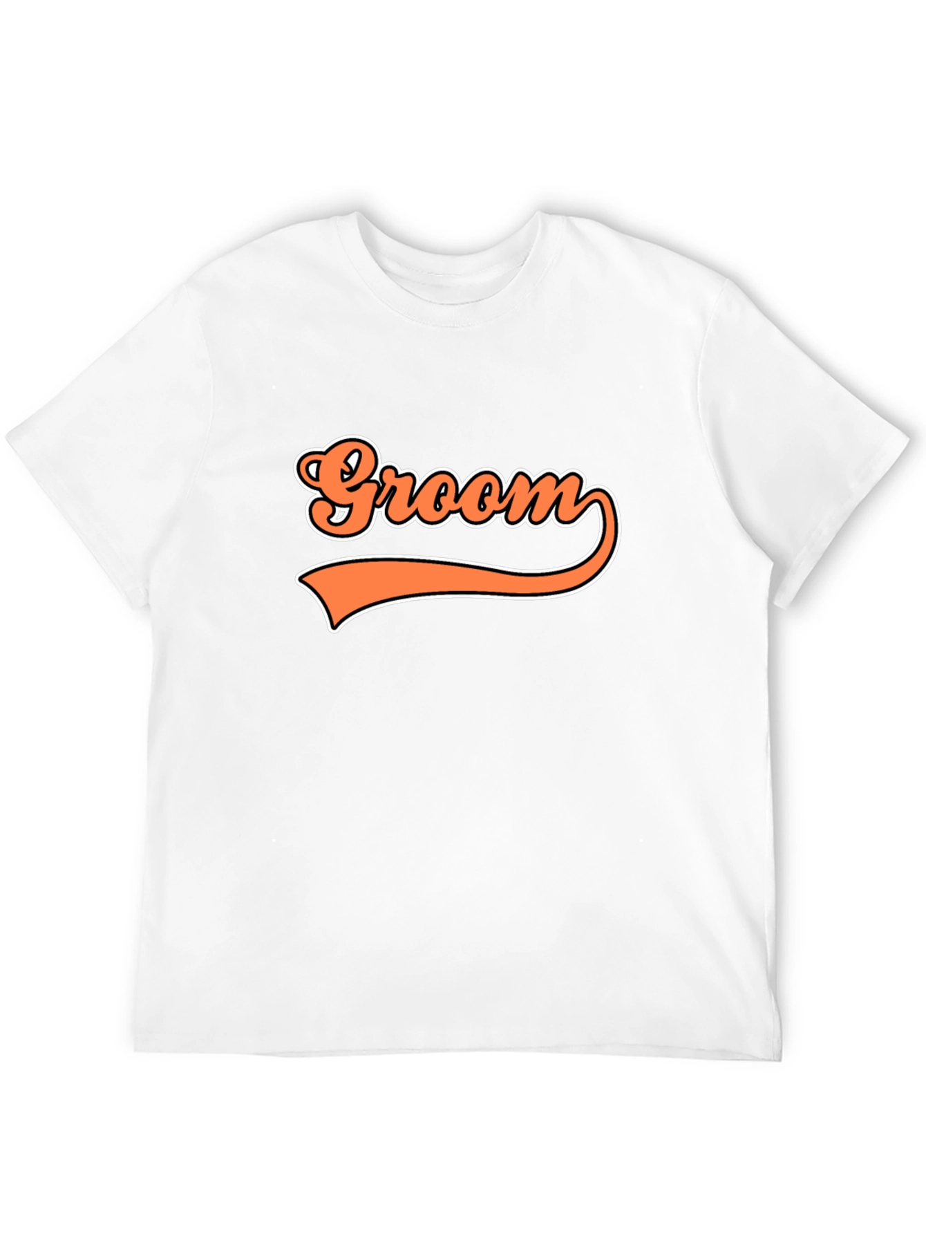 Groom Retro Graphic T-Shirt - Black