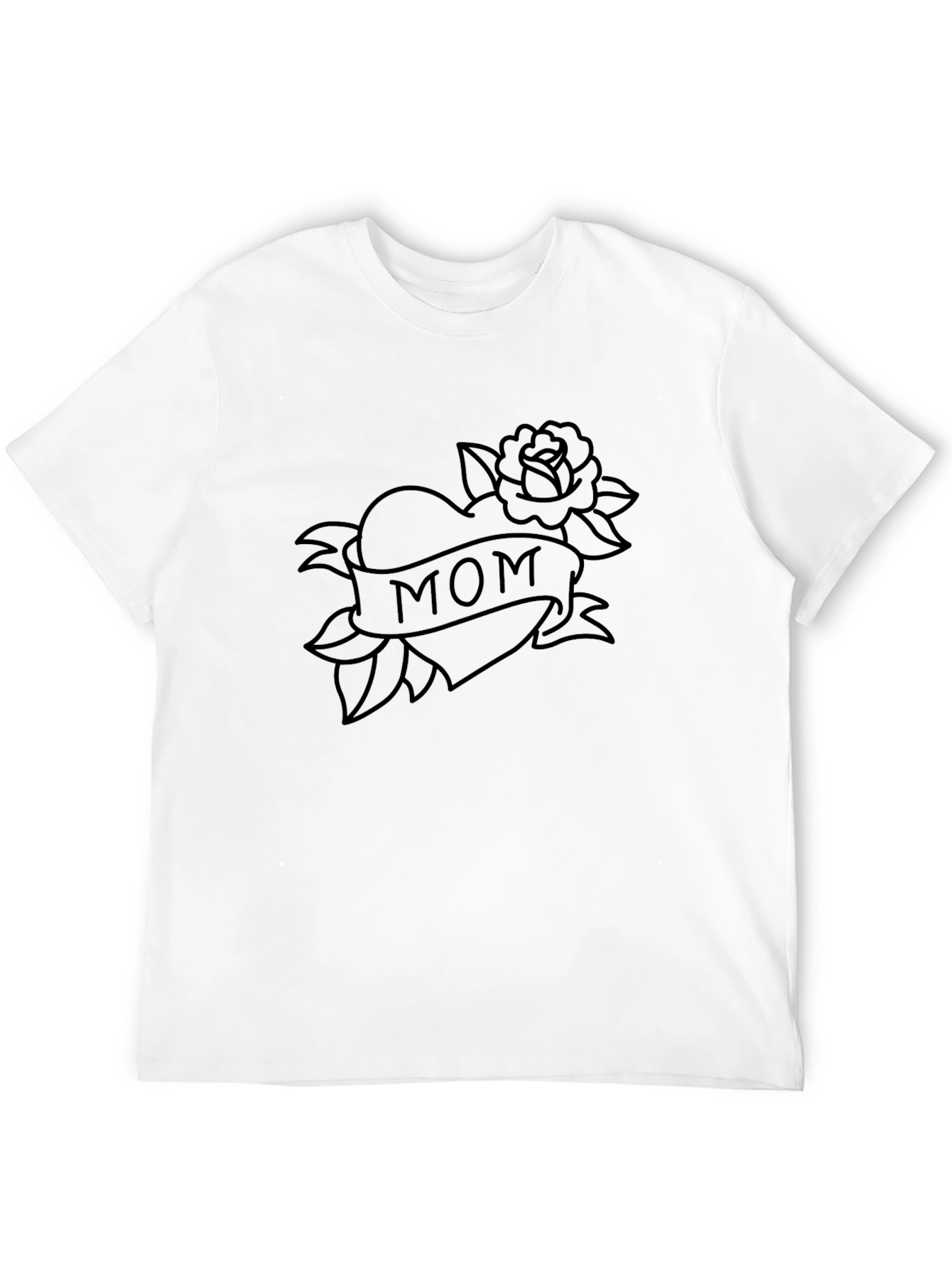Mom Tattoo Graphic Tee - Classic Black T-Shirt