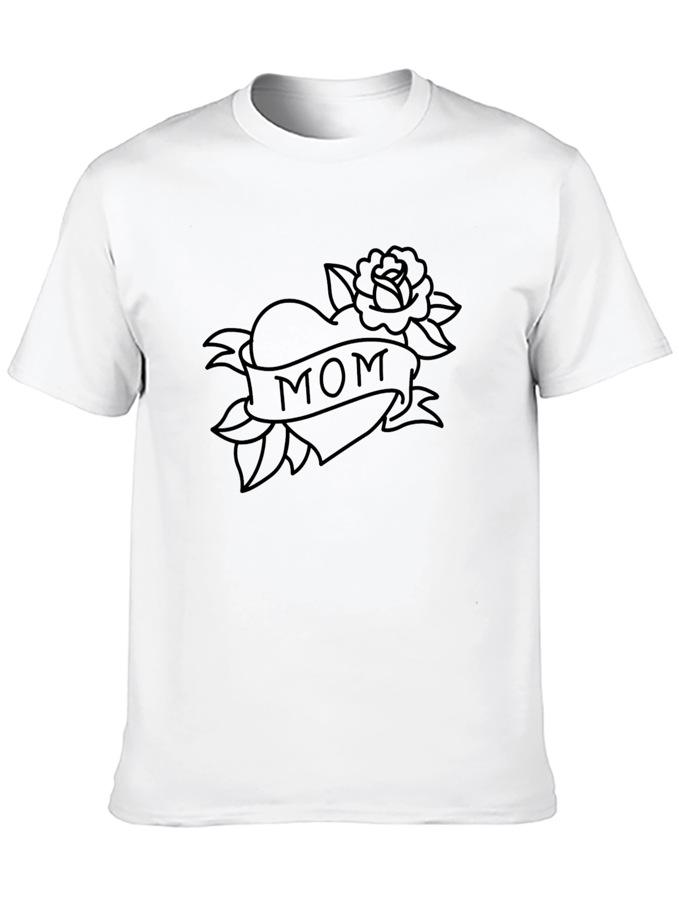 Mom Tattoo Graphic Tee - Classic Black T-Shirt