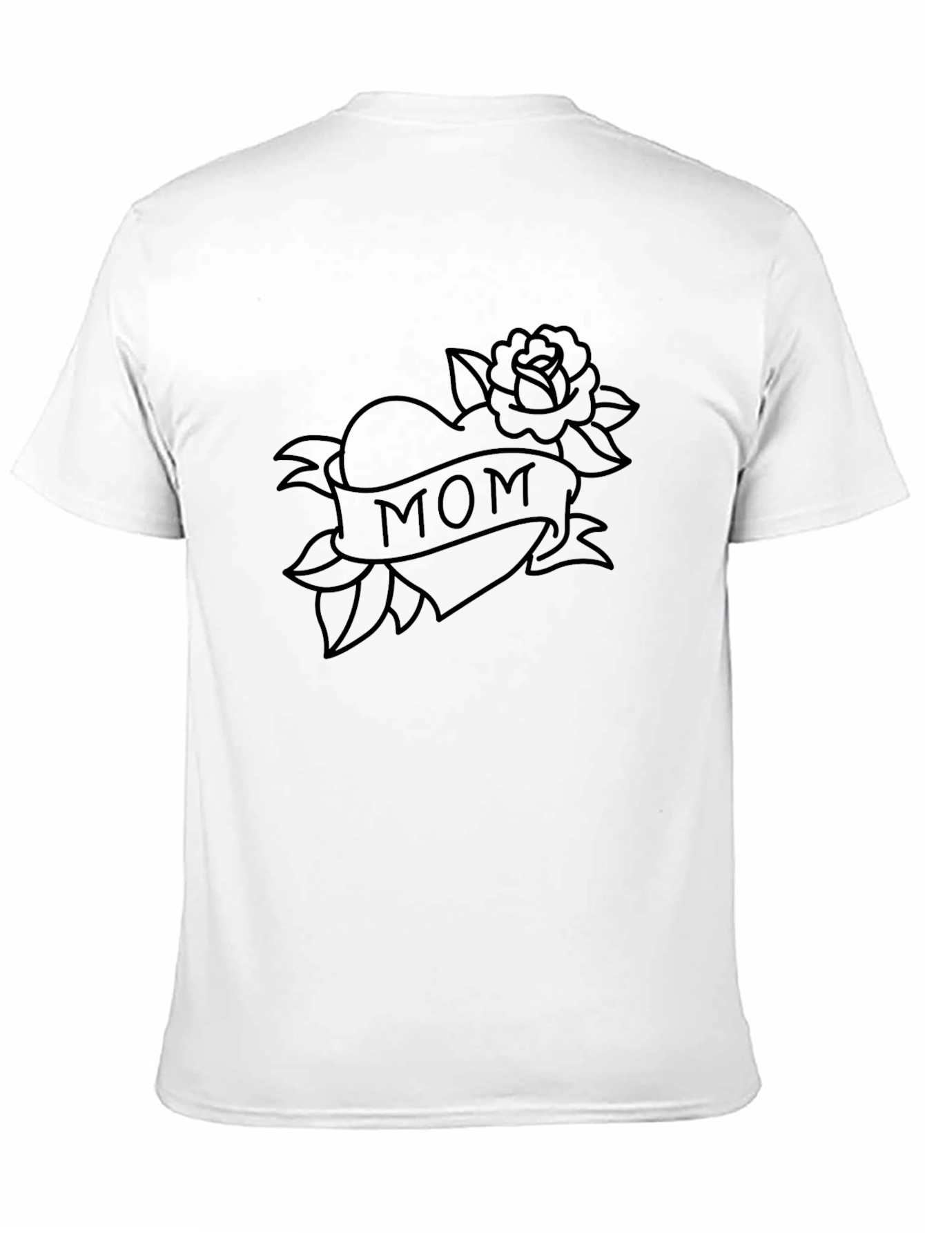 Mom Tattoo Graphic Tee - Classic Black T-Shirt