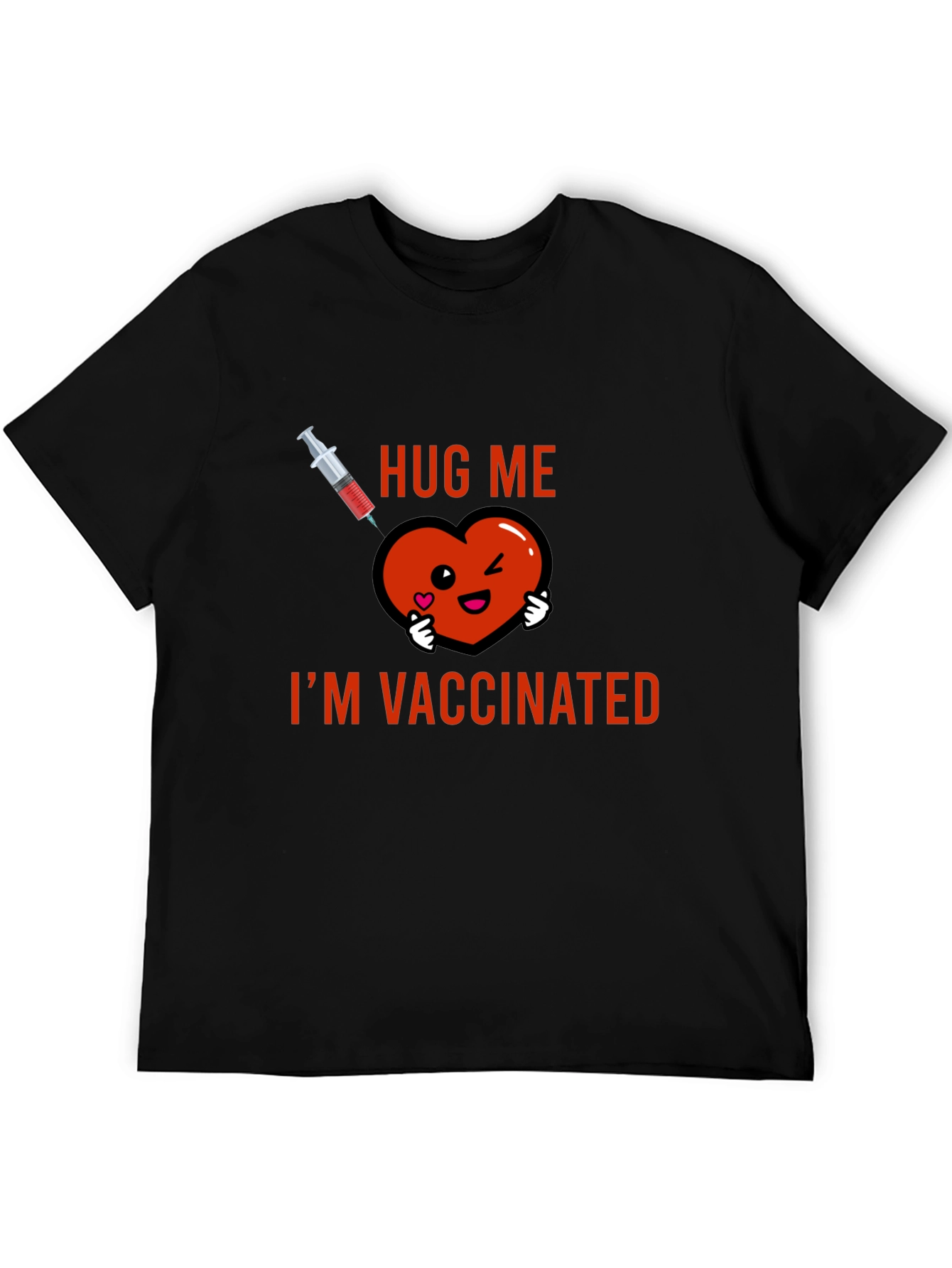 Hug Me Im Vaccinated Graphic Tee