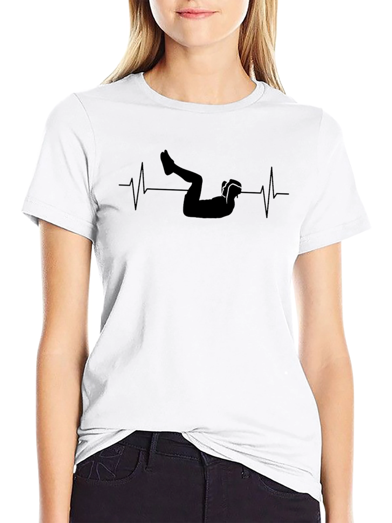 Workout Heartbeat T-Shirt - Fitness Apparel